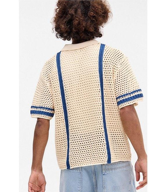 BDG Urban Outfitters Short Sleeve Knit Crochet Shirt Product Image
