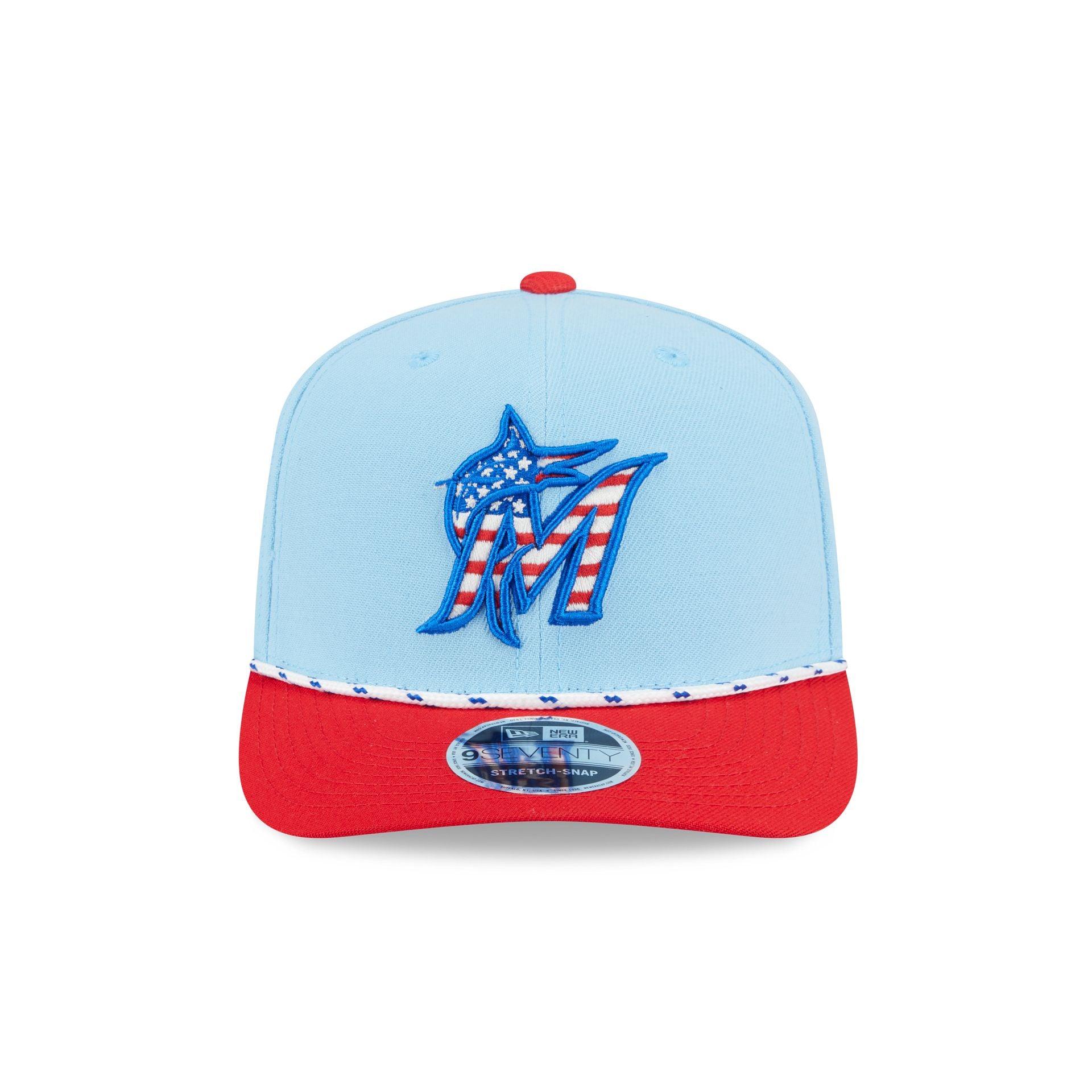 Los Angeles Angels Independence Day 2025 9SEVENTY Stretch-Snap Hat Male Product Image