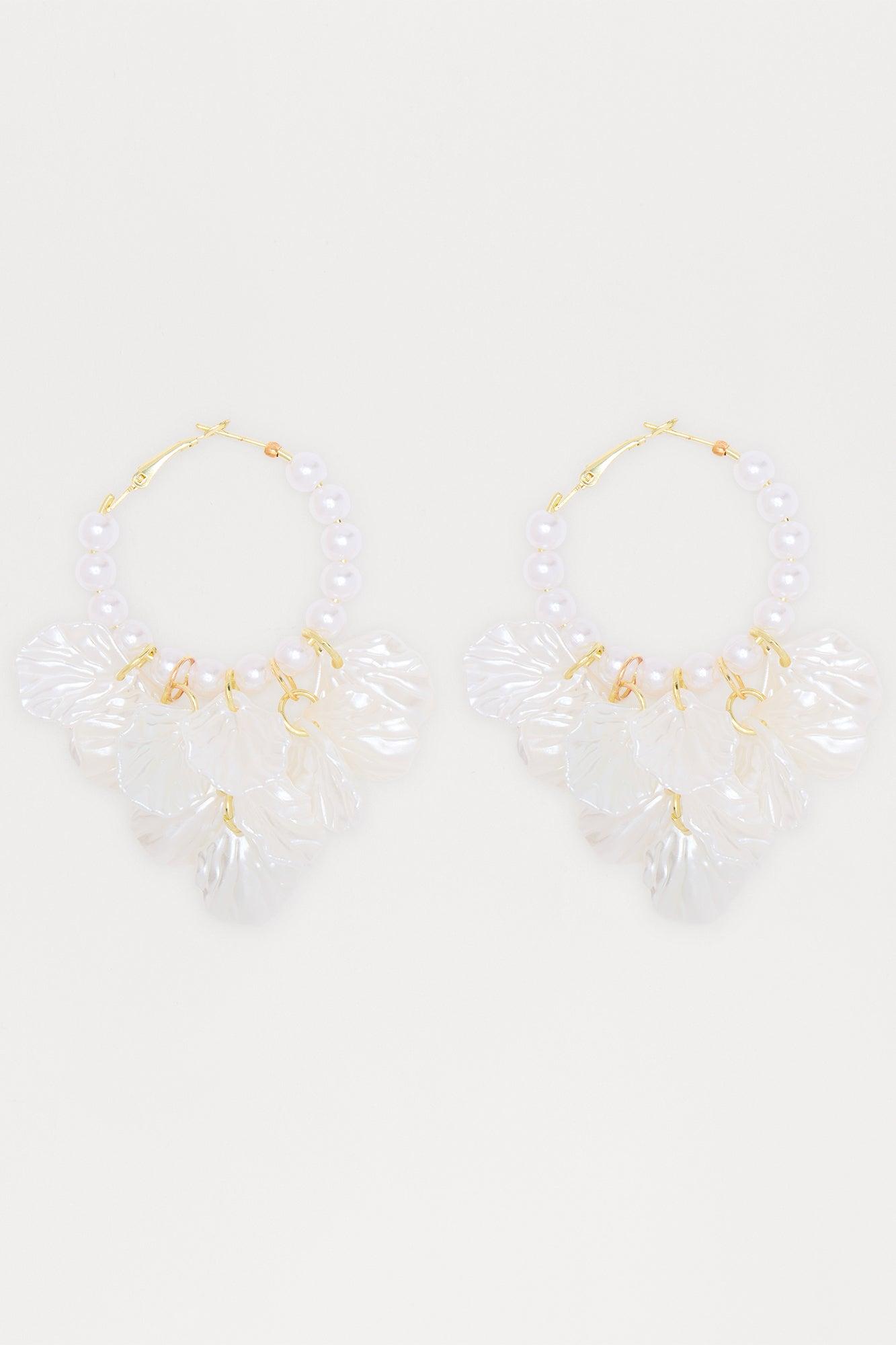 Saltwater Rose Earrings - Ivory Product Image