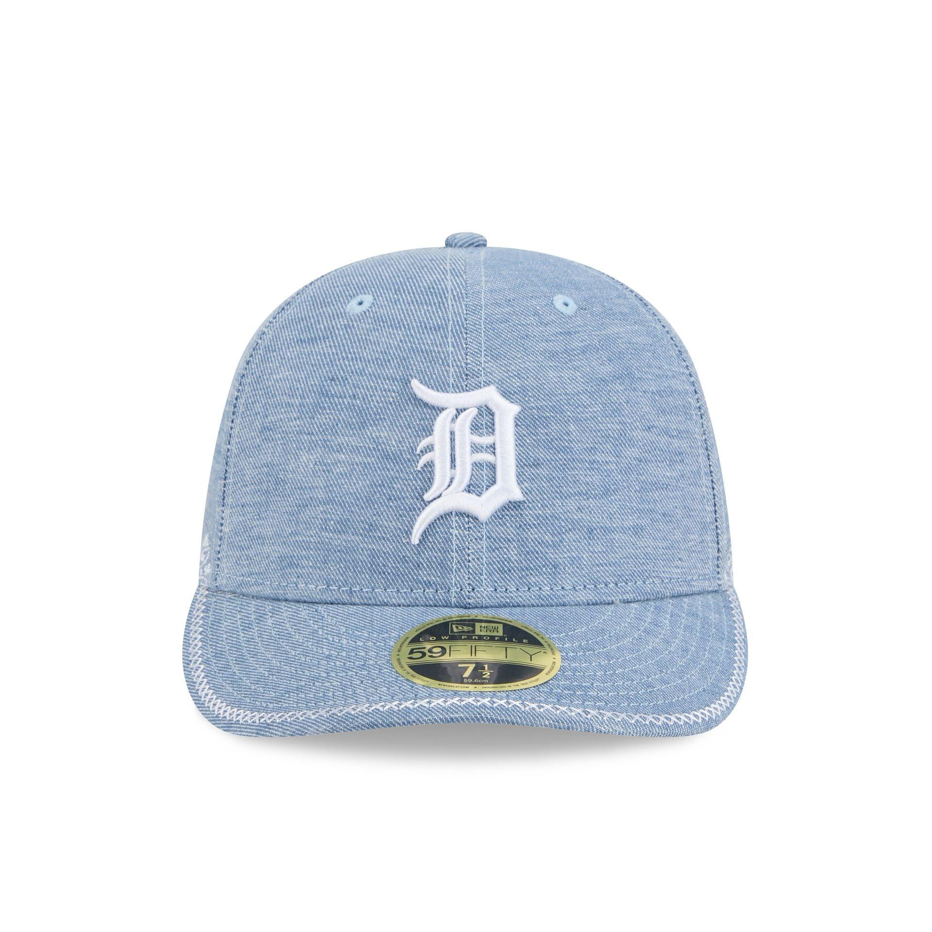 Detroit Tigers Hand Stitched Chambray Low Profile 59FIFTY Fitted Hat Male Product Image