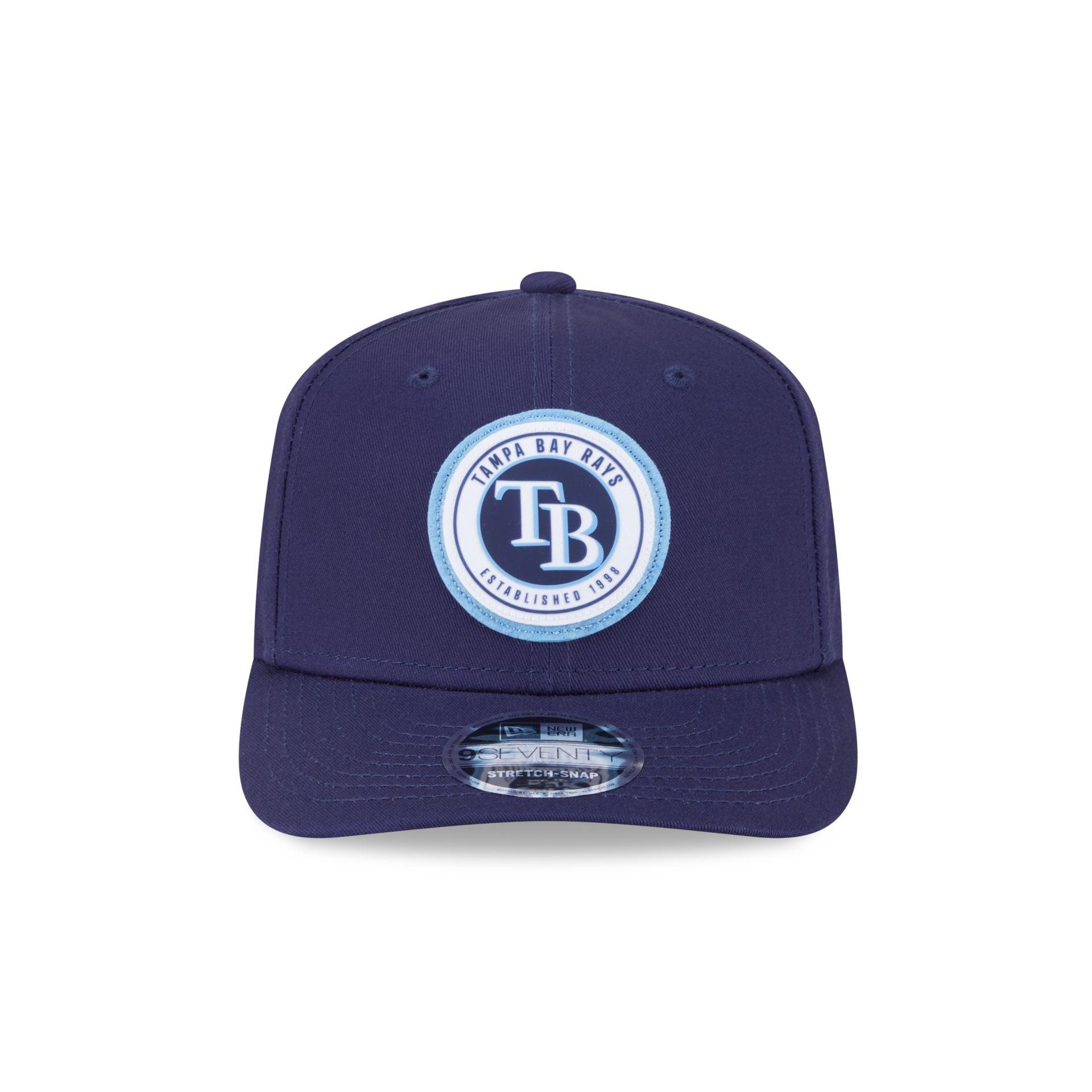Tampa Bay Rays Circle Patch 9SEVENTY Stretch-Snap Hat Male Product Image