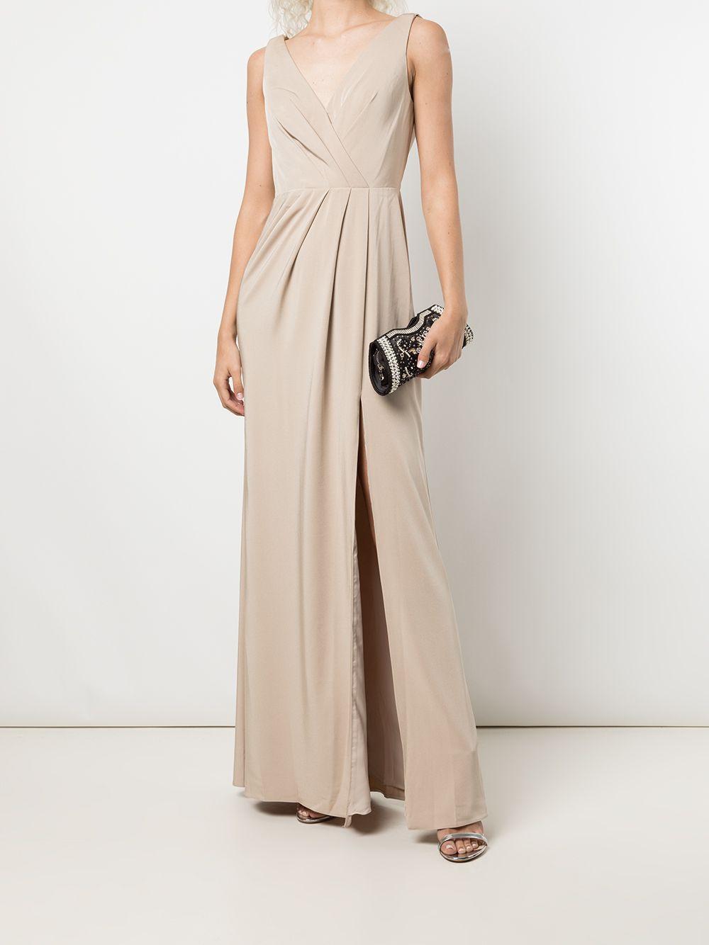 cowl-effect floor-length gown Product Image
