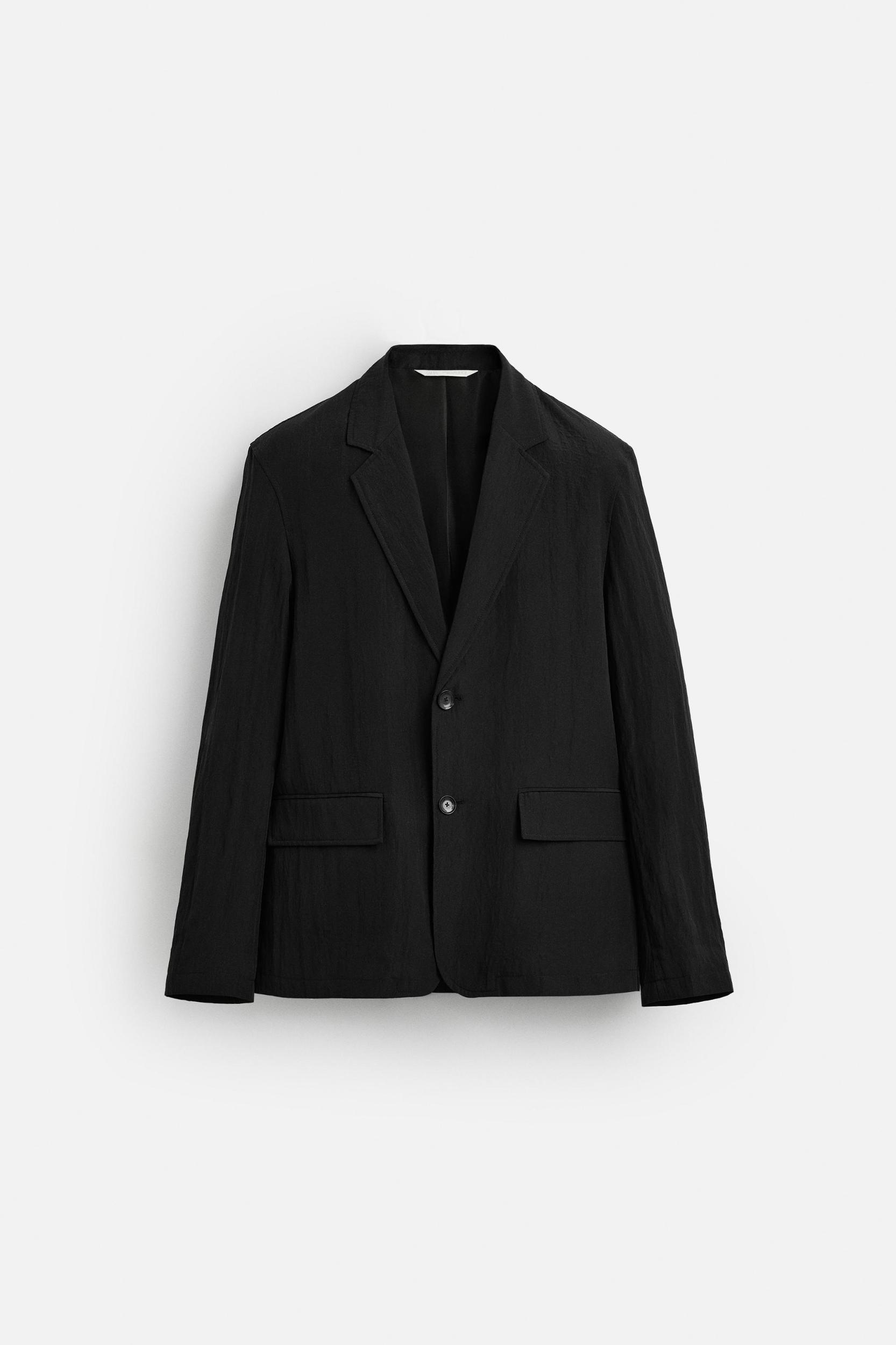 FLOWY WRINKLED EFFECT BLAZER Product Image