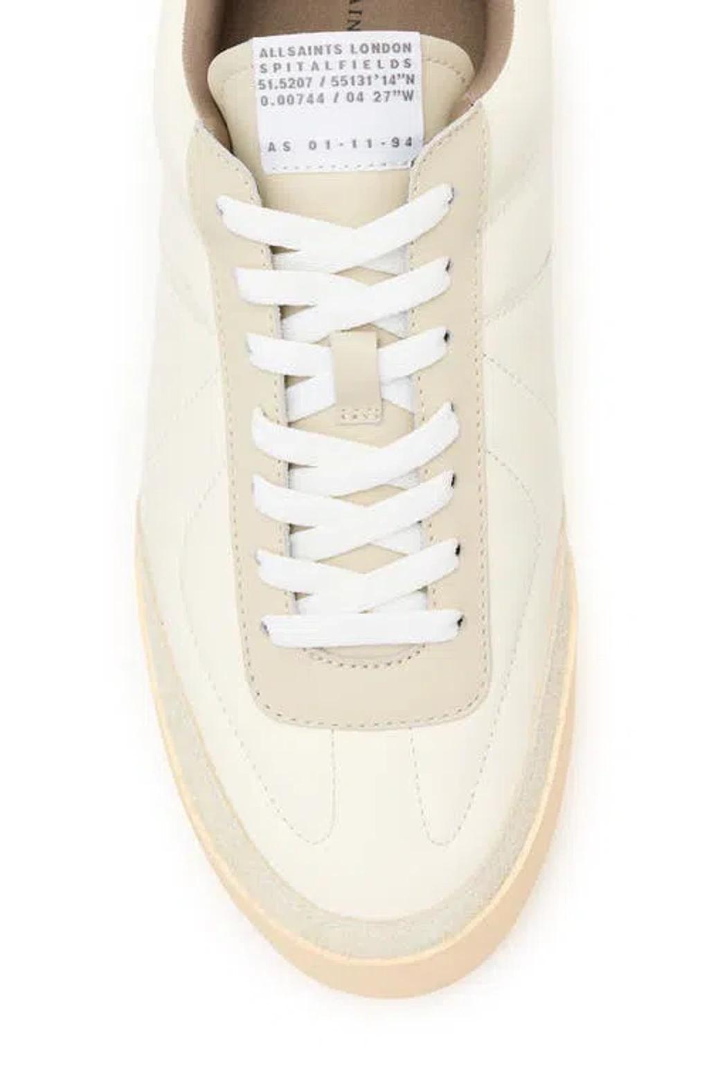 ALLSAINTS Leather Harri Low-top Sneakers In White Product Image