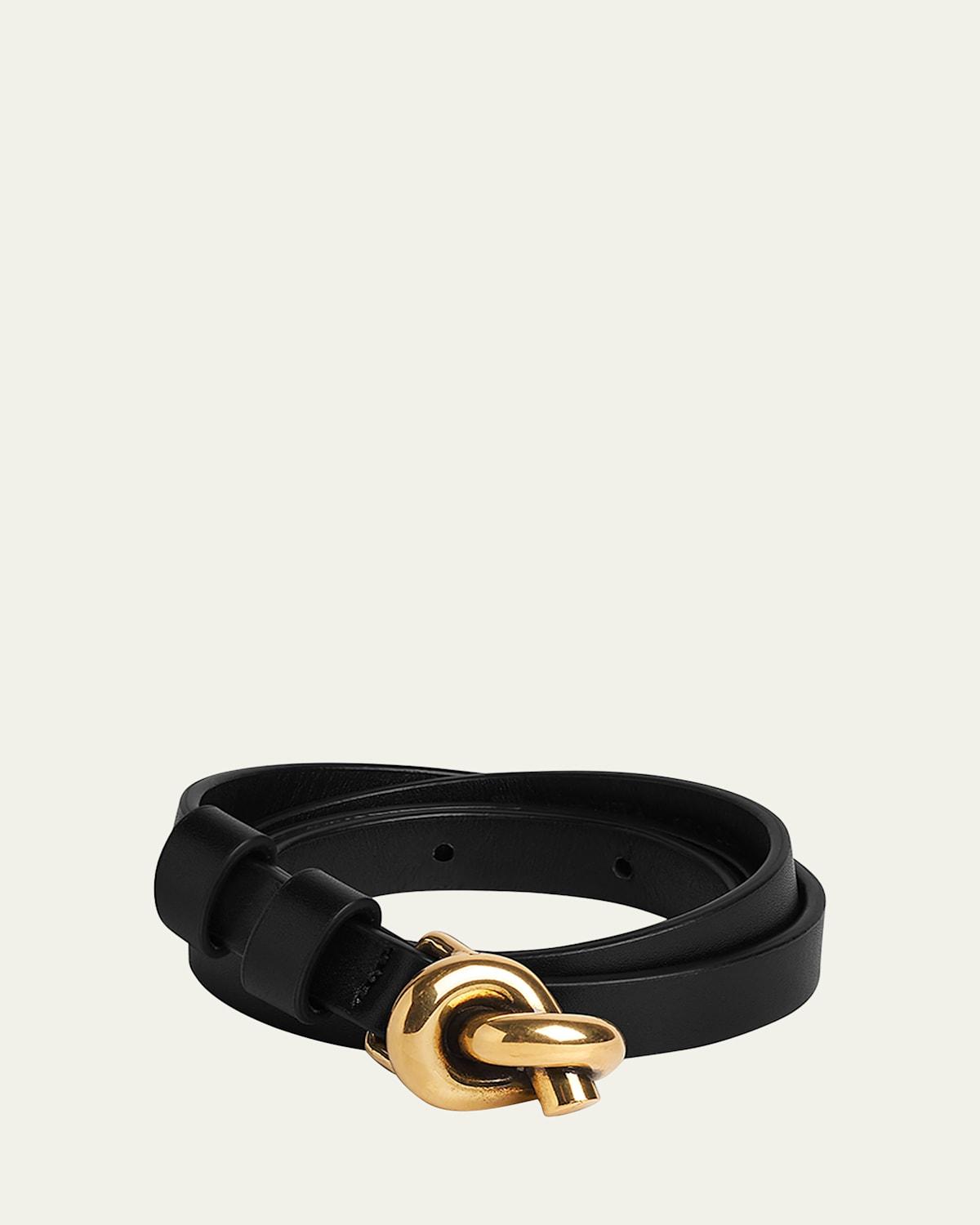 Womens Leather Knot Belt Product Image