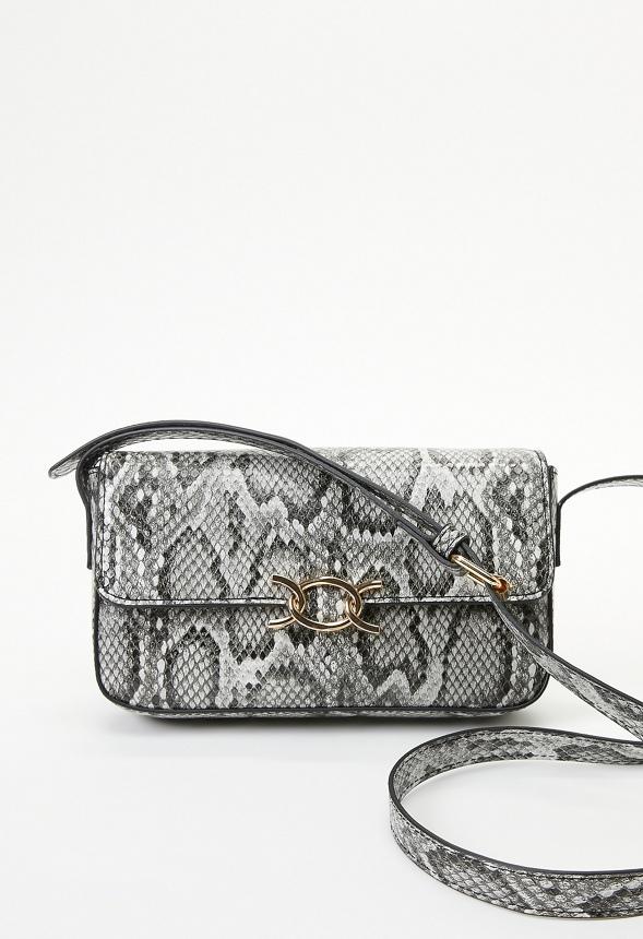 JustFab Margaux Platform Loafer Pump Womens Black/ White Size 8.5 Product Image