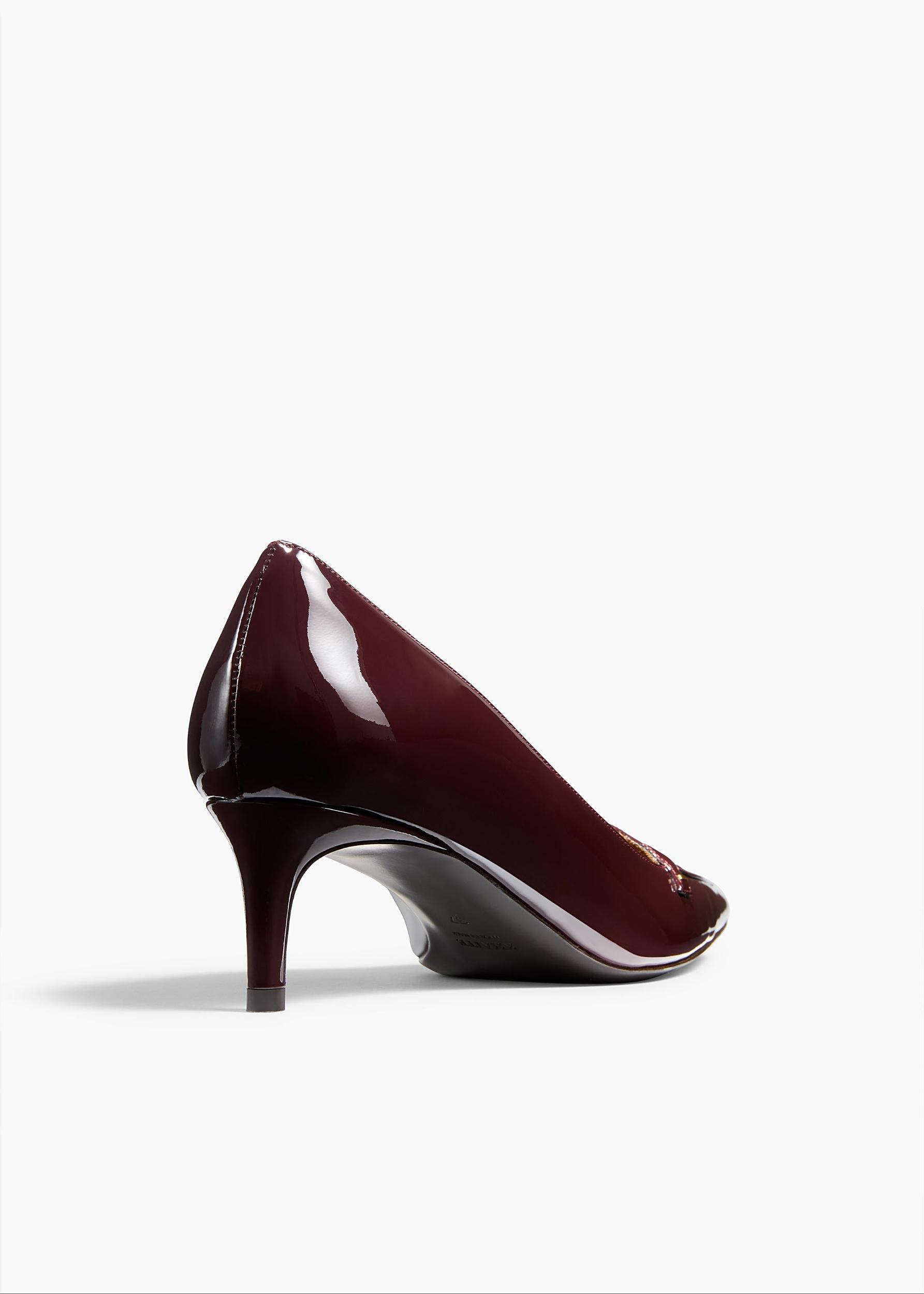 Celia Pump in Bordeaux Patent Leather Product Image