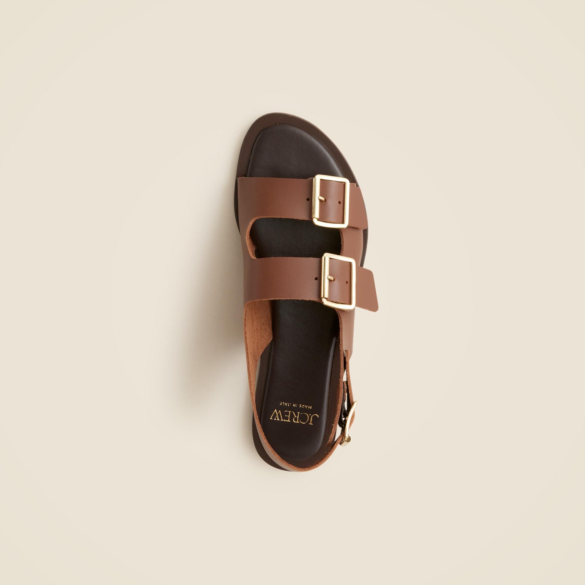 Carsen Made-in-Italy slingback sandals in leather Product Image