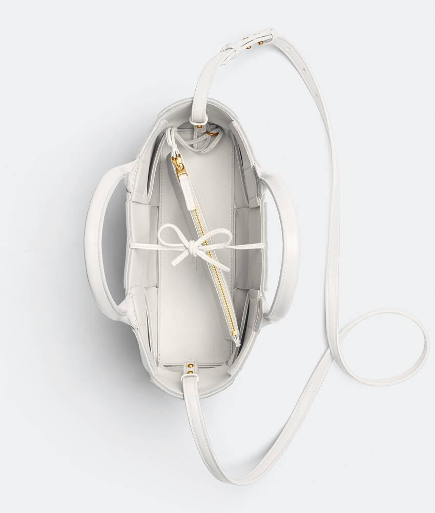 Mini Arco Tote in White Product Image