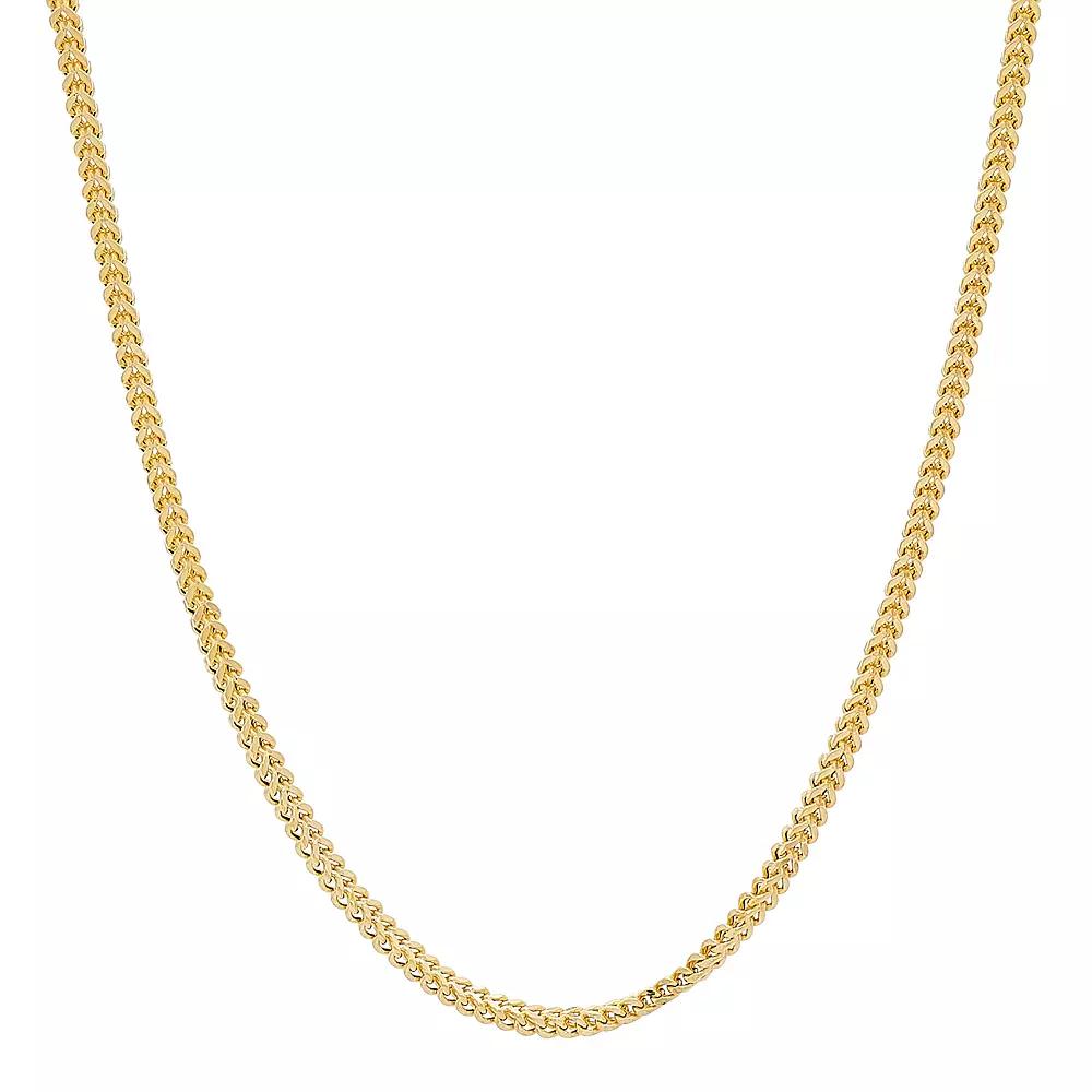 Men's 14k Gold Hollow Chain Link Necklace - 22 in., Size: 22" Product Image