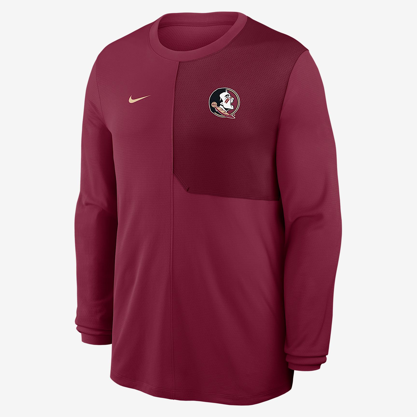 Carolina Panthers Sideline Coach Nike Men's Dri-FIT NFL Long-Sleeve Top Product Image