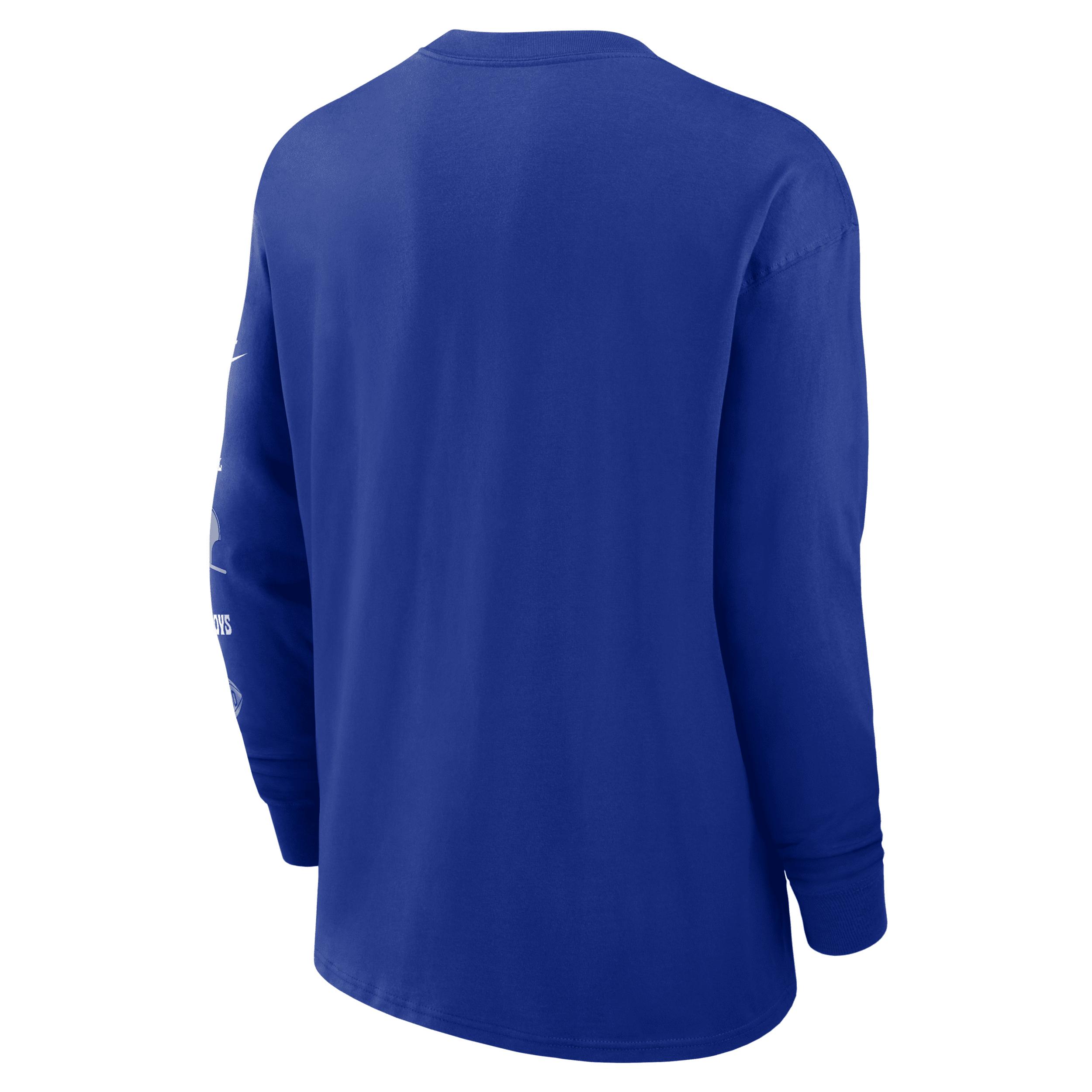 Dallas Cowboys Rewind Max90 Pocket Nike Mens NFL Long-Sleeve T-Shirt | 01ND4DAV6Z-EVL Product Image