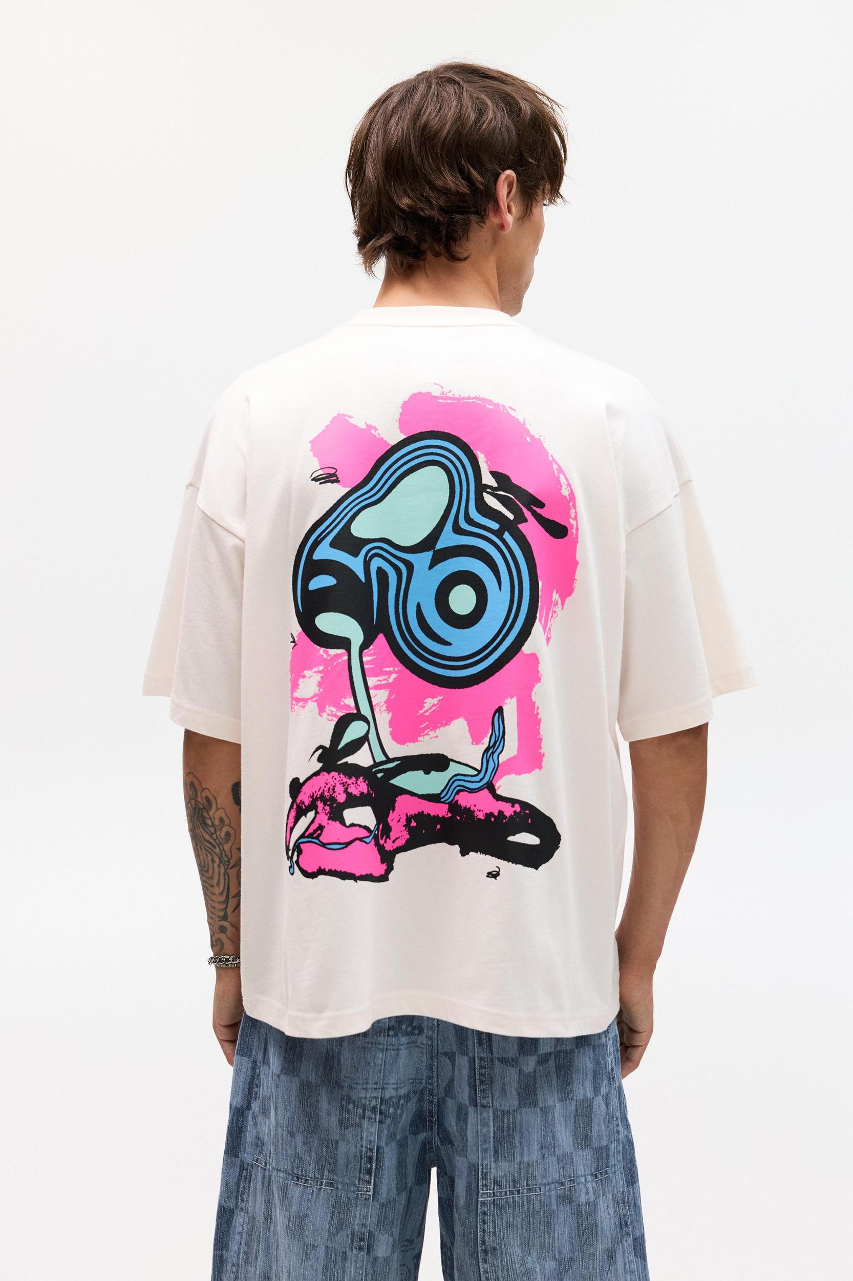 Bráulio Amado pink T-shirt Product Image