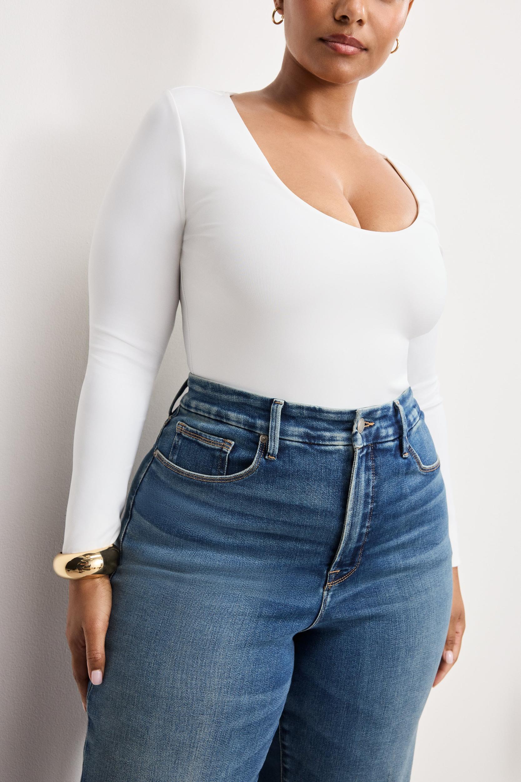 SOFT TECH GOOD WAIST PALAZZO JEANS | INDIGO986 Product Image