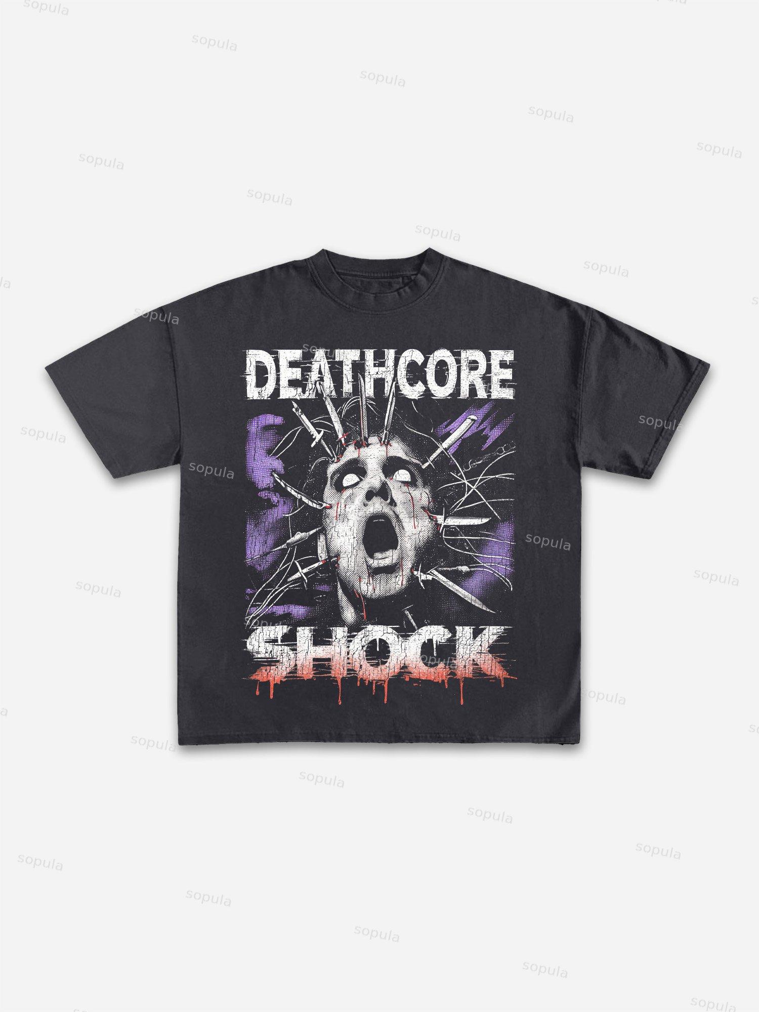 Hyperrealistic Airbrush Graphic Print Cotton T-shirt Product Image