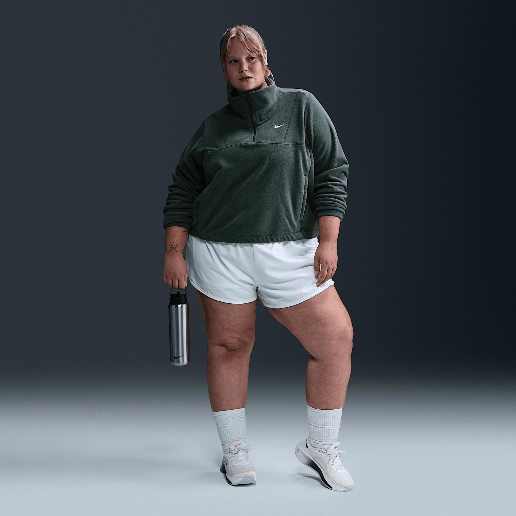 Nike One Women's Therma-FIT Oversized 1/2-Zip Fleece Top (Plus Size) Product Image