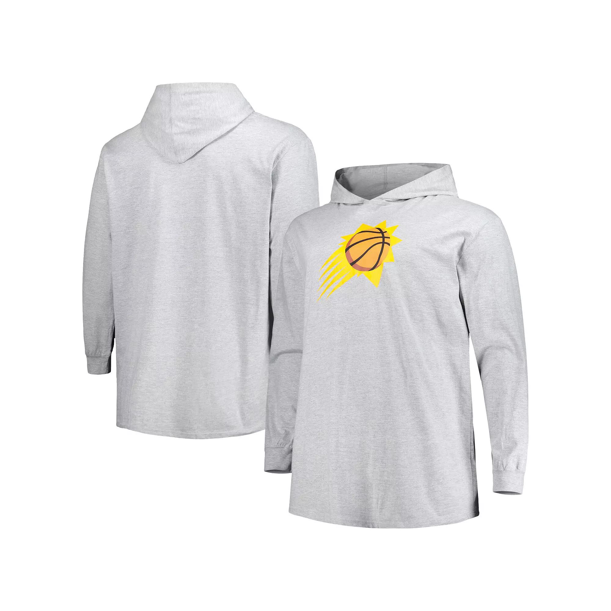 Men's Fanatics Branded Heather Gray Phoenix Suns Big & Tall Pullover Hoodie,  Product Image