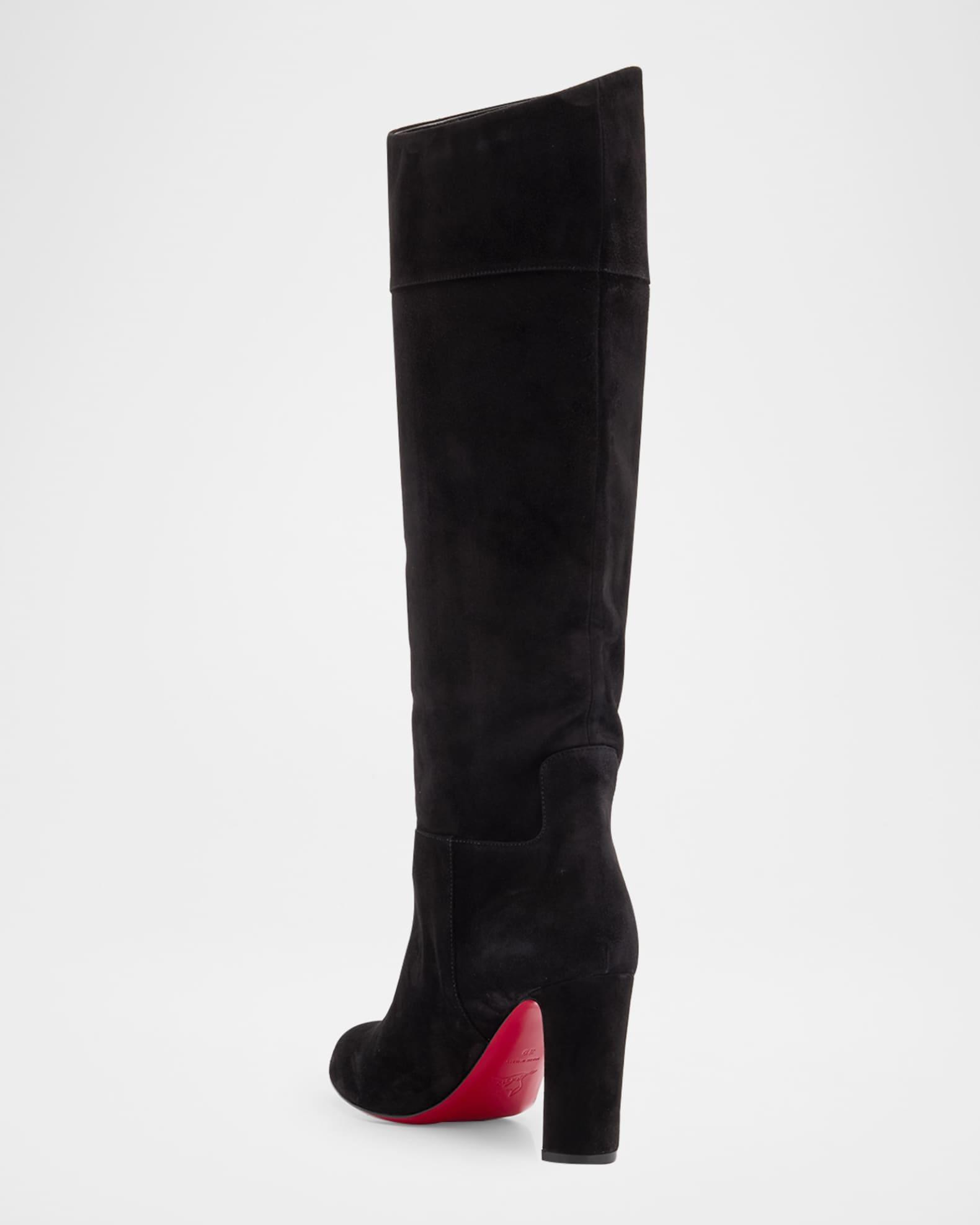 Loo Suede Red Sole Knee Boots Product Image