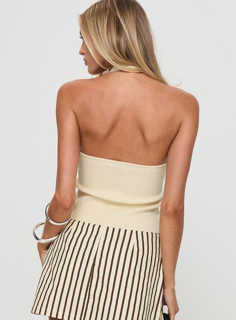 Kingley Halter Top Cream Product Image