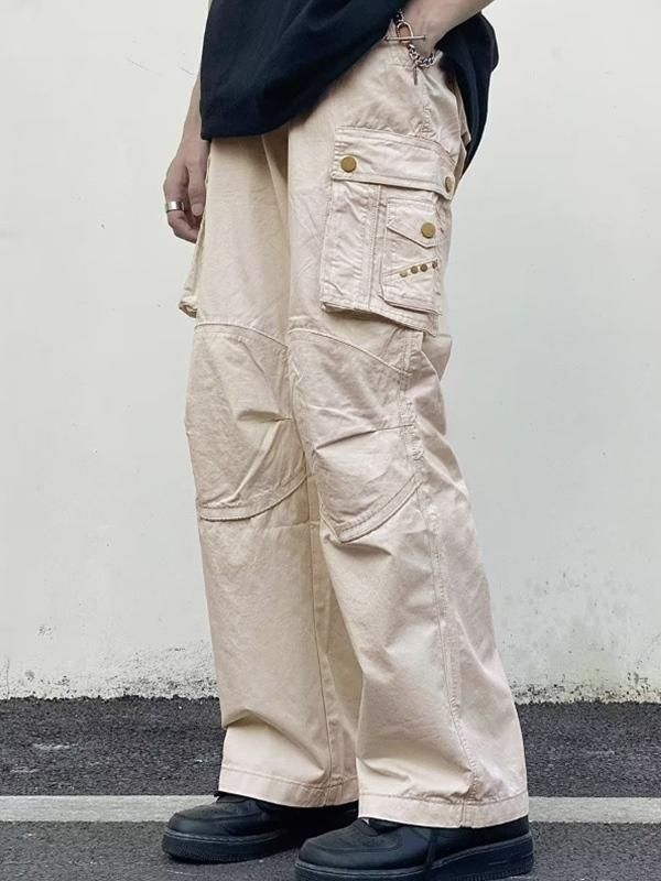 Men's Multi Pocket Ruched Cargo Pants Product Image