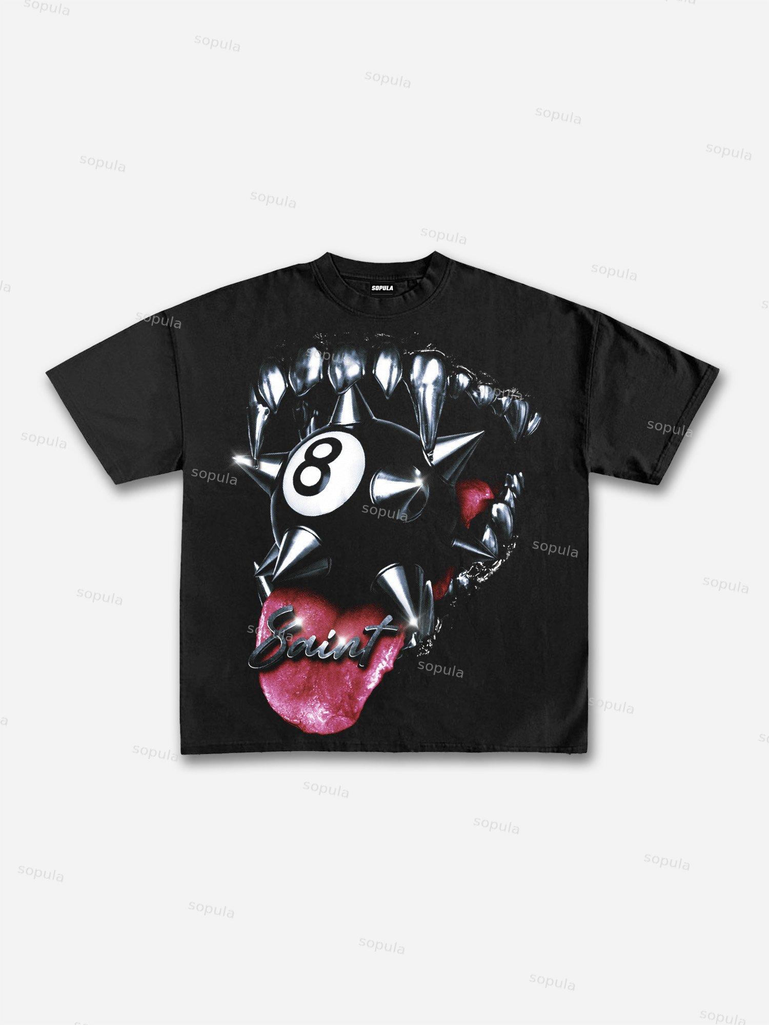 God Got Me Street Cupid Vintage Graphic Cropped T-shirt Product Image