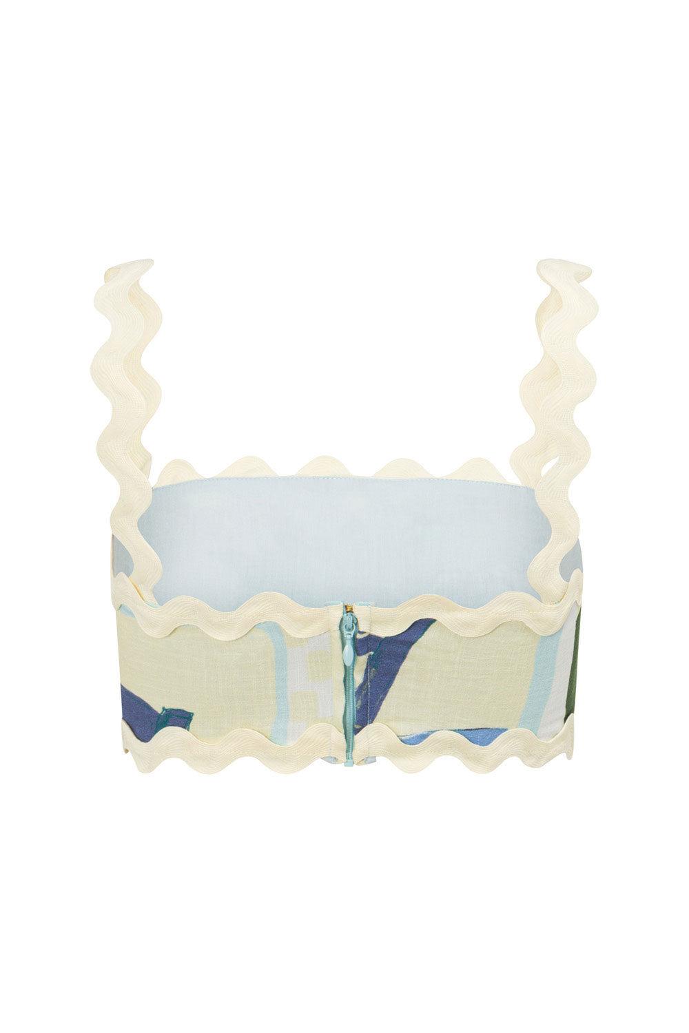 Kelia Top - Villagio Blue Product Image