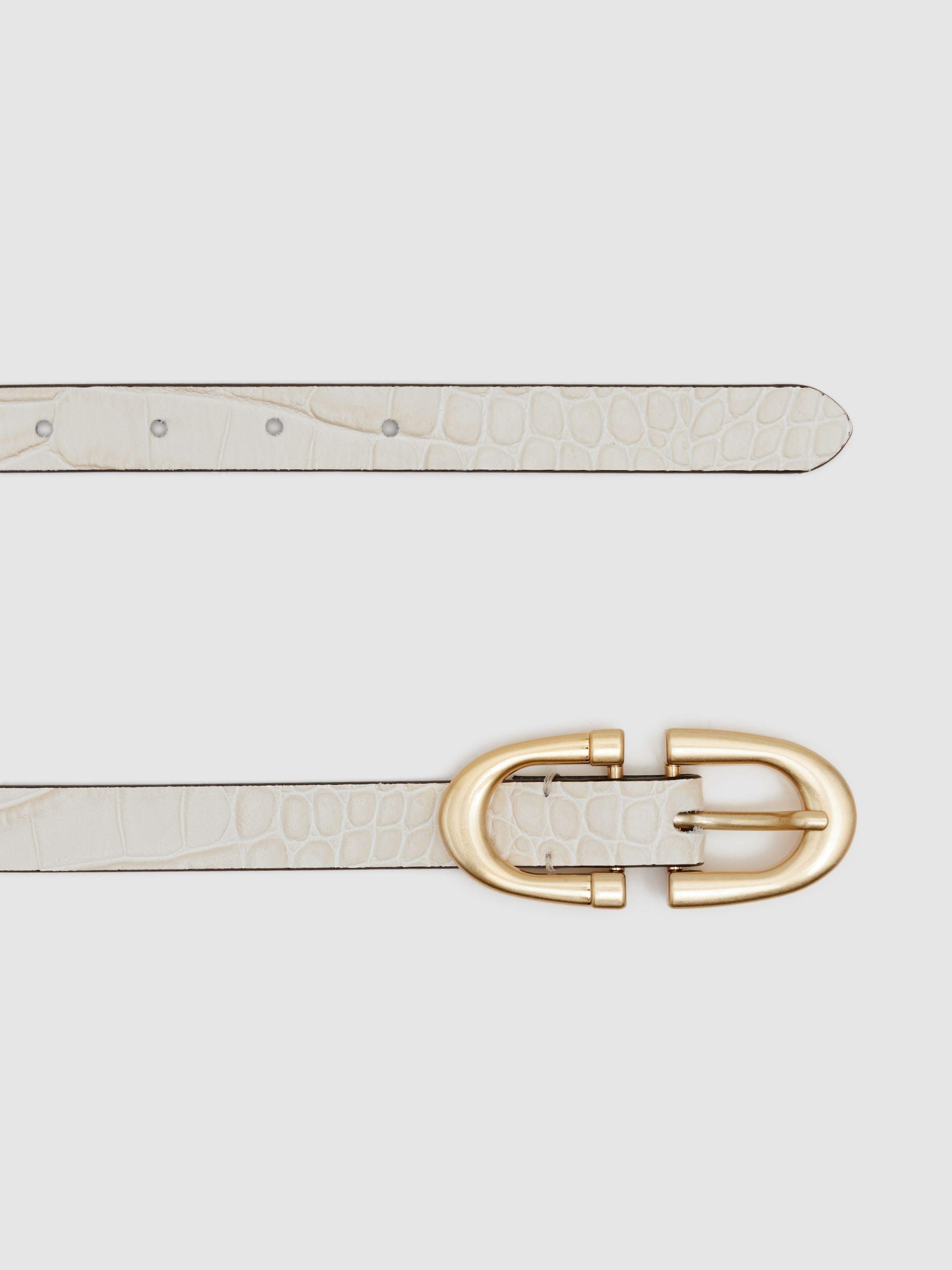 Horseshoe Belt in Cream Product Image