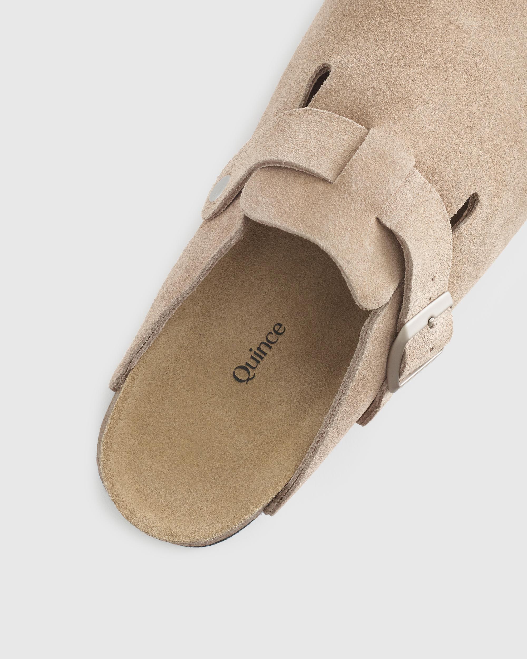 Quince | Women's Water Repellent Suede Clog Mule Leather Product Image