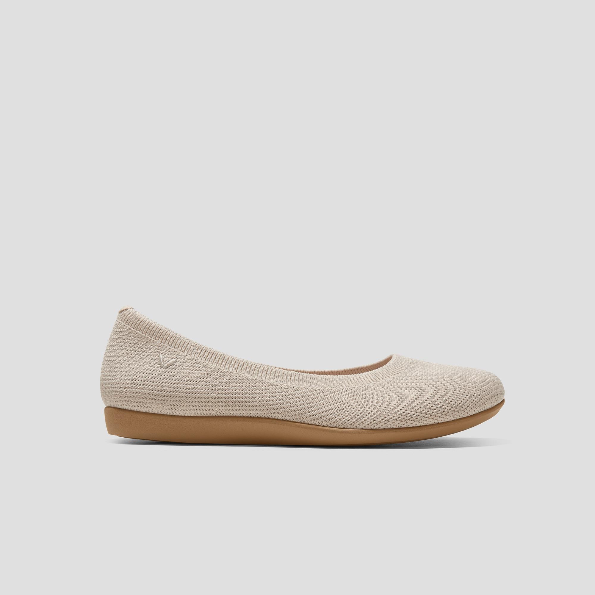Water-Repellent Round-Toe Walking Flats (Claire Walker) Product Image