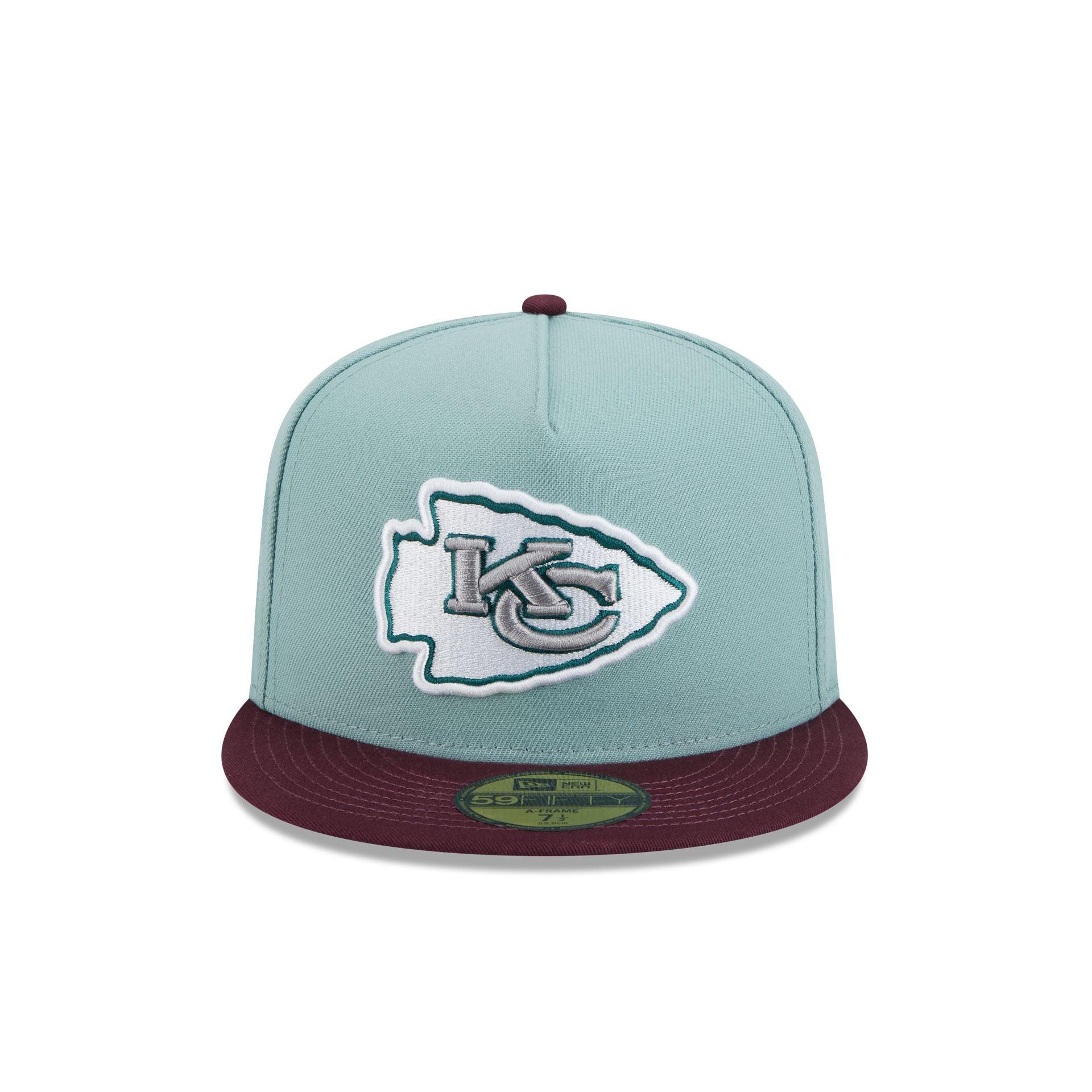 Kansas City Chiefs Beach Kiss Blue 59FIFTY A-Frame Fitted Hat Male Product Image