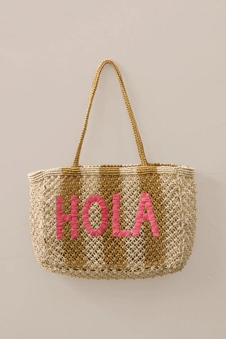 Woven Jute Tote Bag Product Image