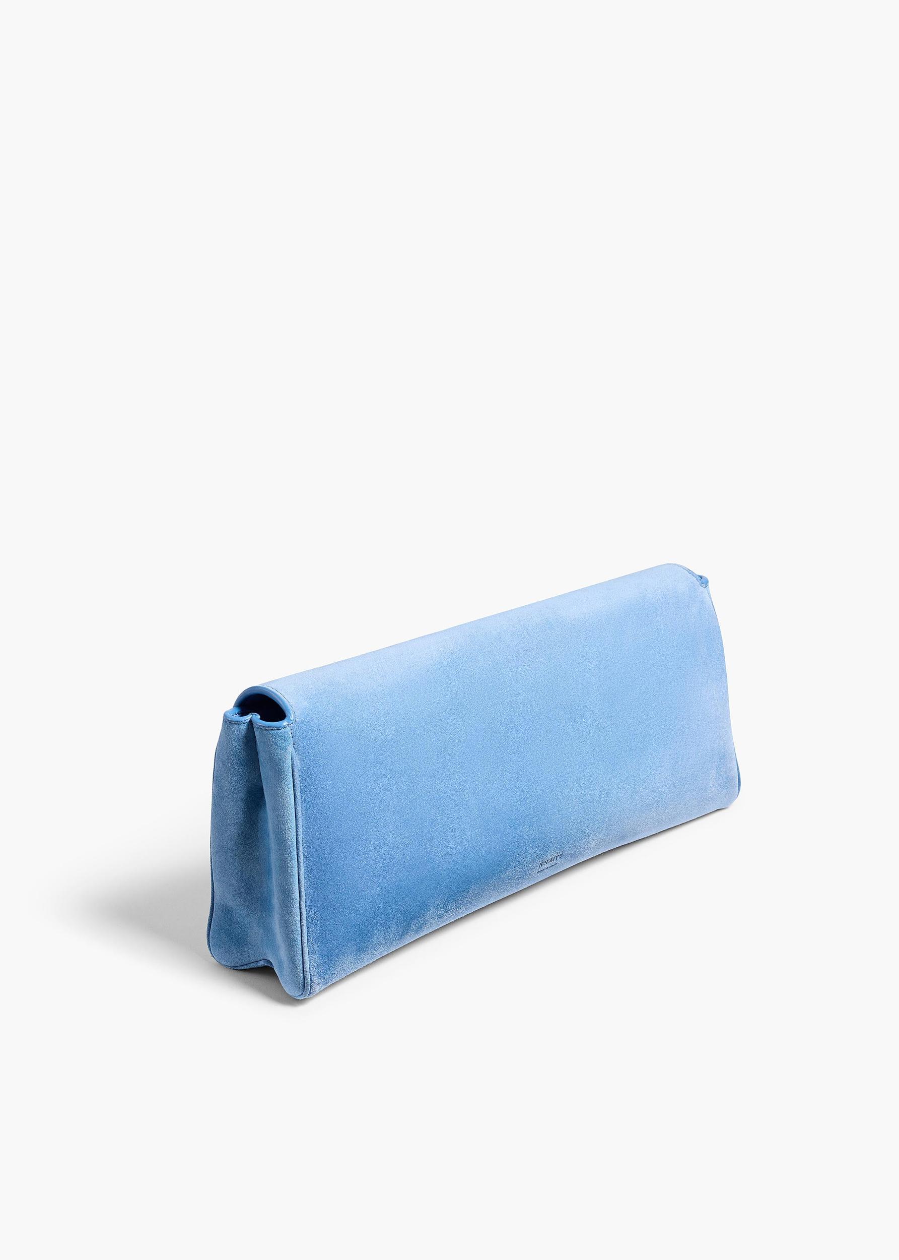 Audrey Clutch in Sky Blue Suede Product Image