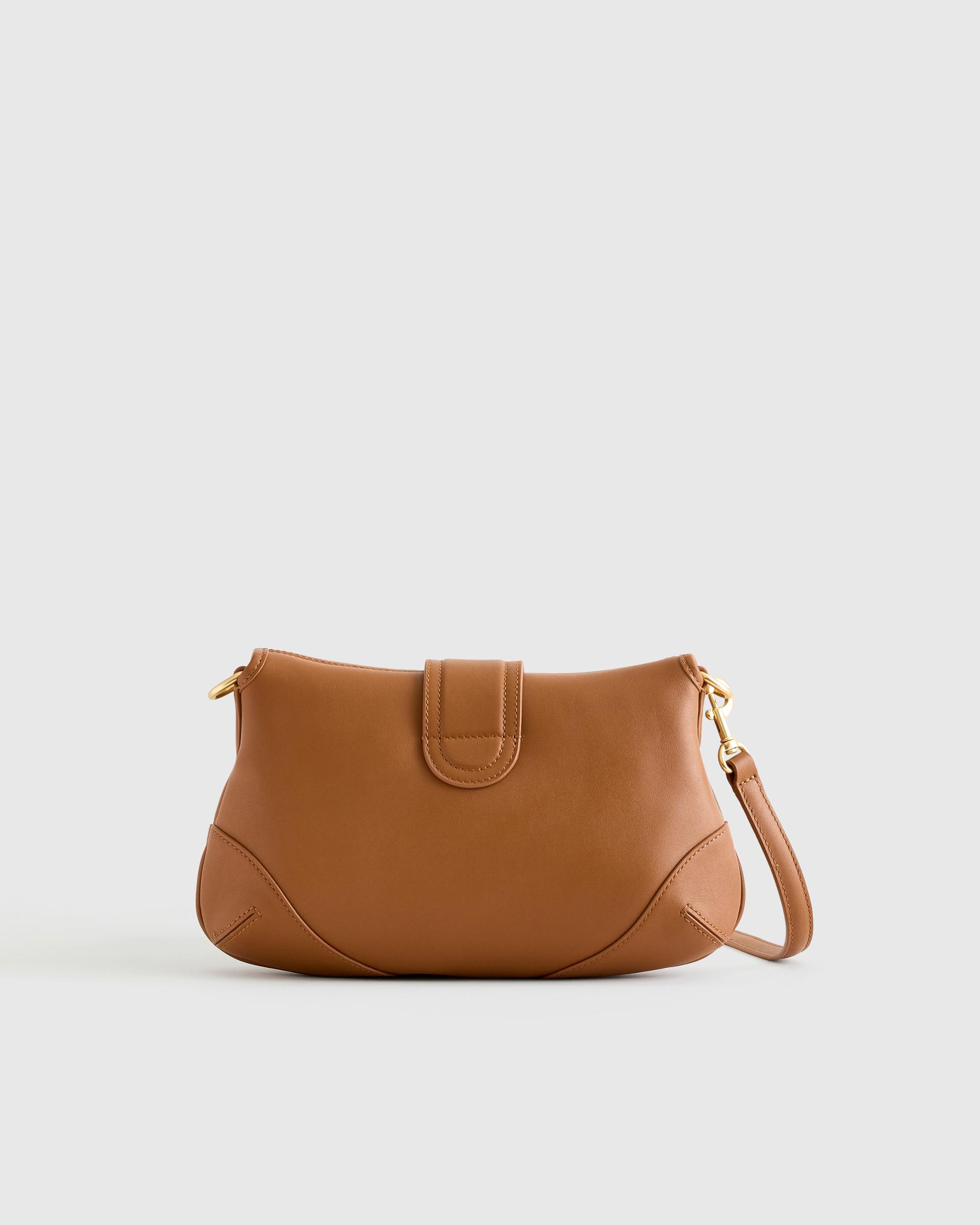 Quince | Women's Italian Leather Buckle Detail Shoulder Bag Product Image