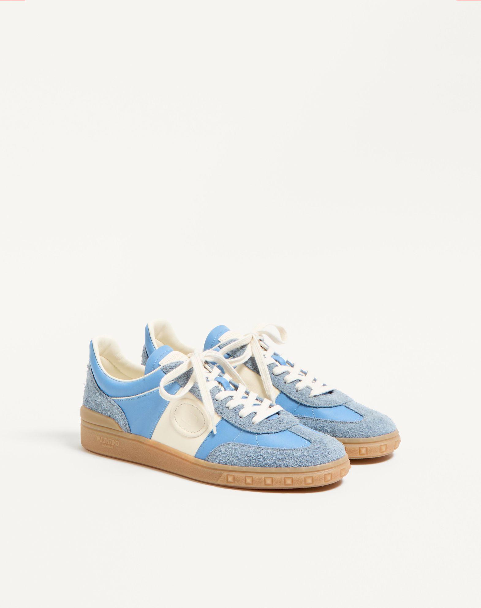 Upvillage Low Top Sneaker In Crust Leather And Nylon Product Image