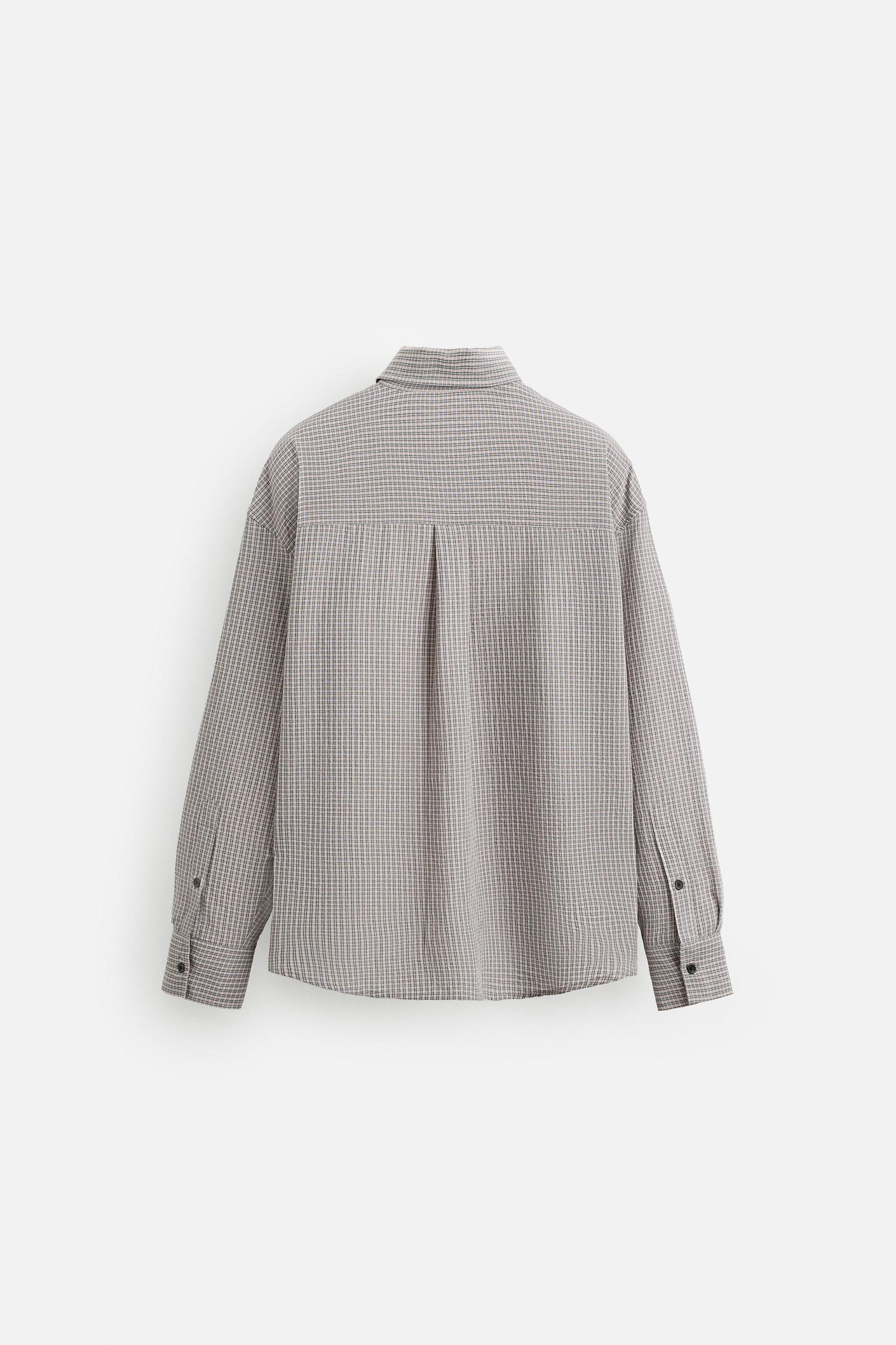 TEXTURED PLAID SHIRT Product Image