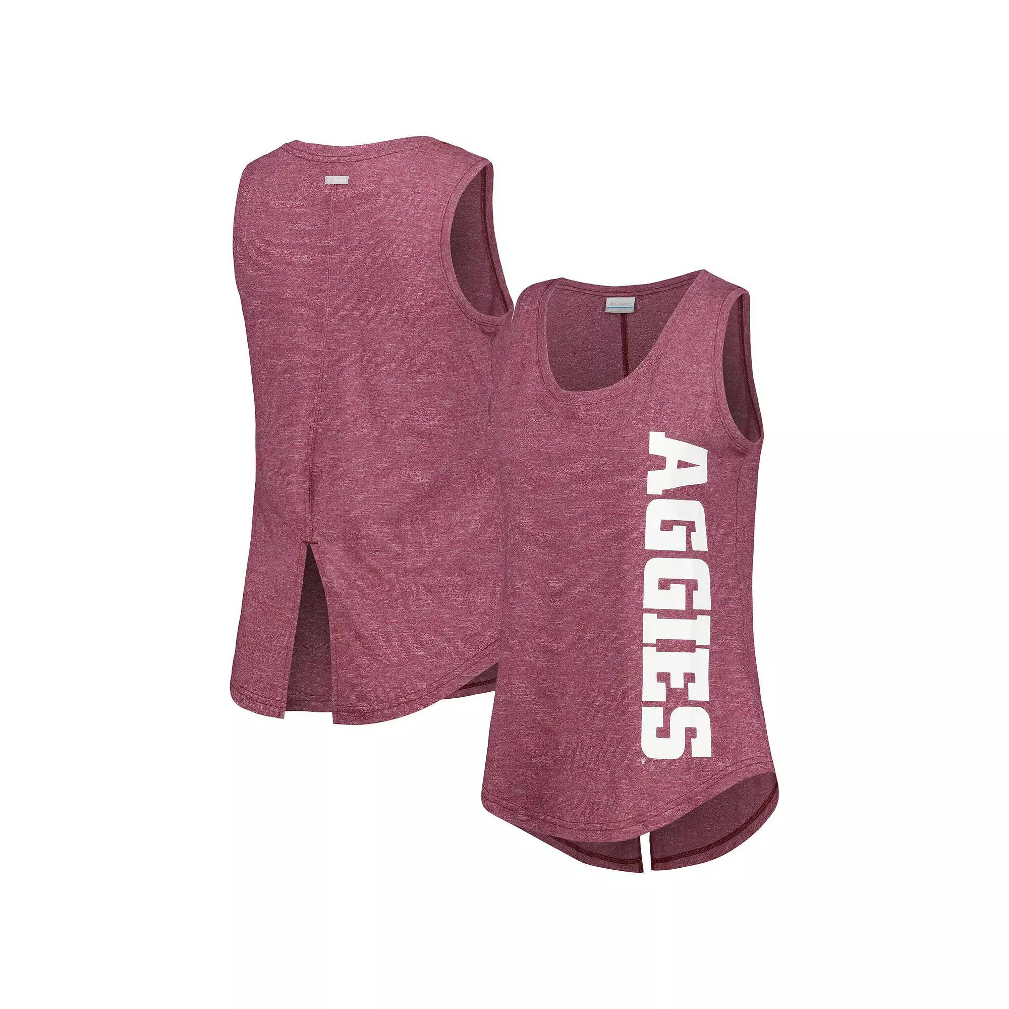Women's Columbia Maroon Texas A&M Aggies Cades Cape Omni-Wick Tri-Blend Tank Top,  Product Image