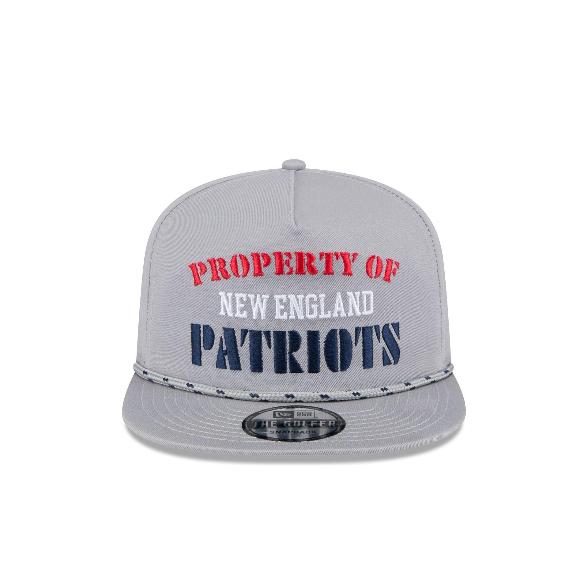 New England Patriots Vintage Gray Rope Golfer Hat Male Product Image