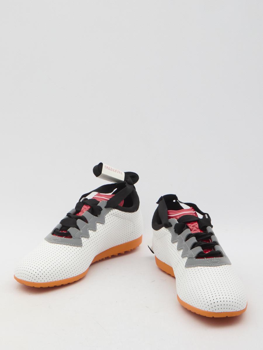 VALENTINO GARAVANI Chromathon Low-top Sneakers In Perforated Leather In Multi Product Image