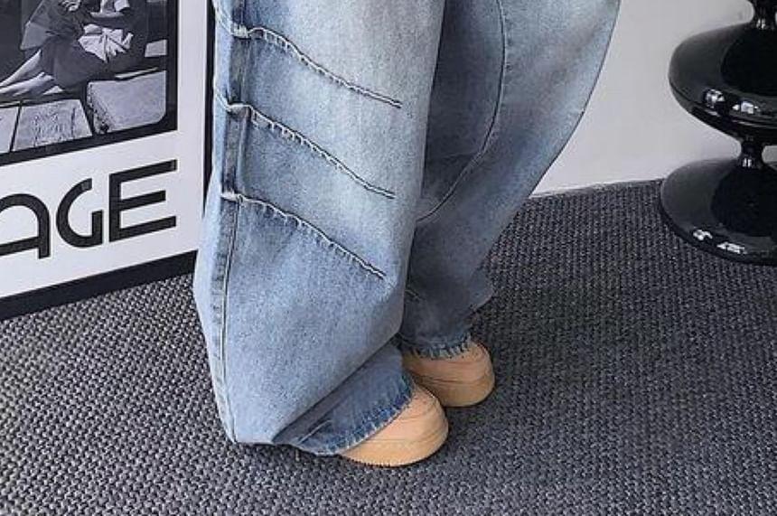 Low-Waist Wide-Leg Jeans Product Image