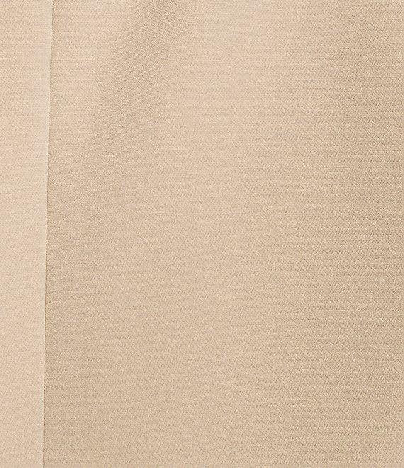 Anne Klein Stretch Zip Pocket Collarless Wrist Length Sleeve Blazer Jacket Product Image