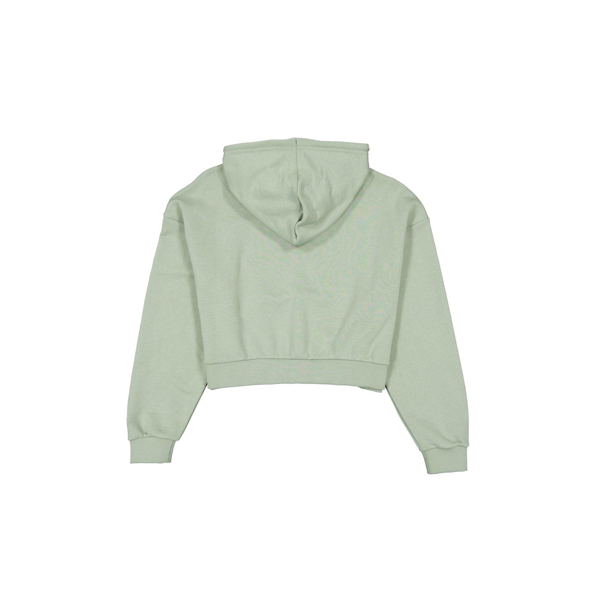 New Era Cap Women's Cropped Everest Green Script Hoodie Female Product Image