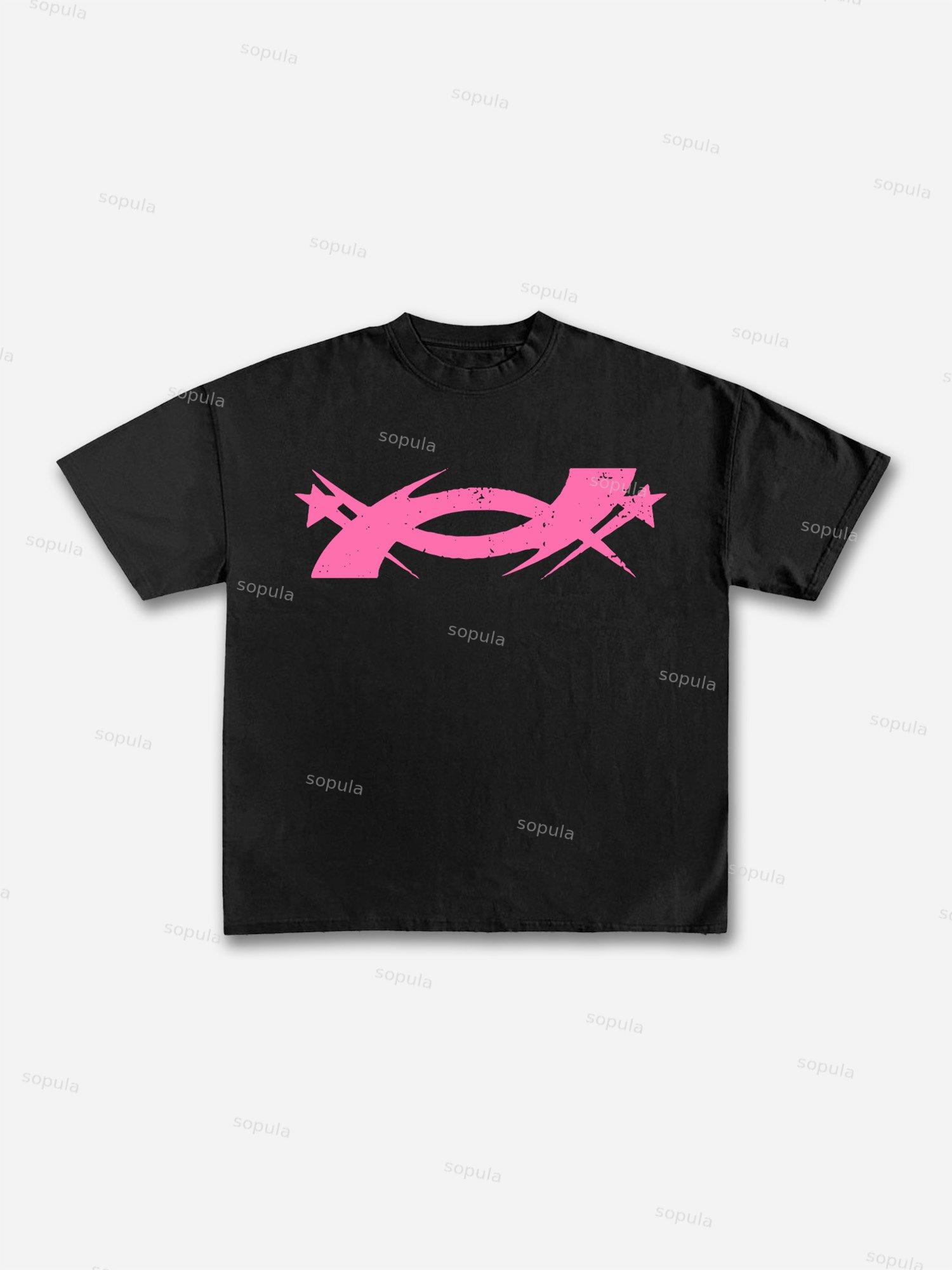 Sopula Street Balaclava Graphic Print Cotton T-shirt Product Image