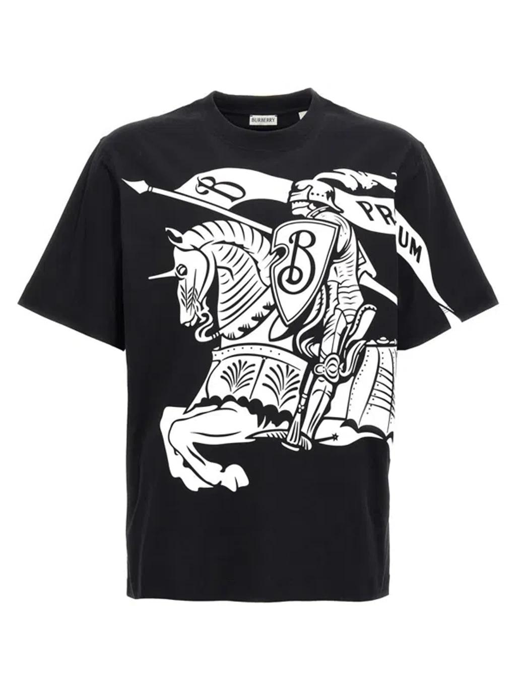 Equestrian Knight-print cotton T-shirt Product Image