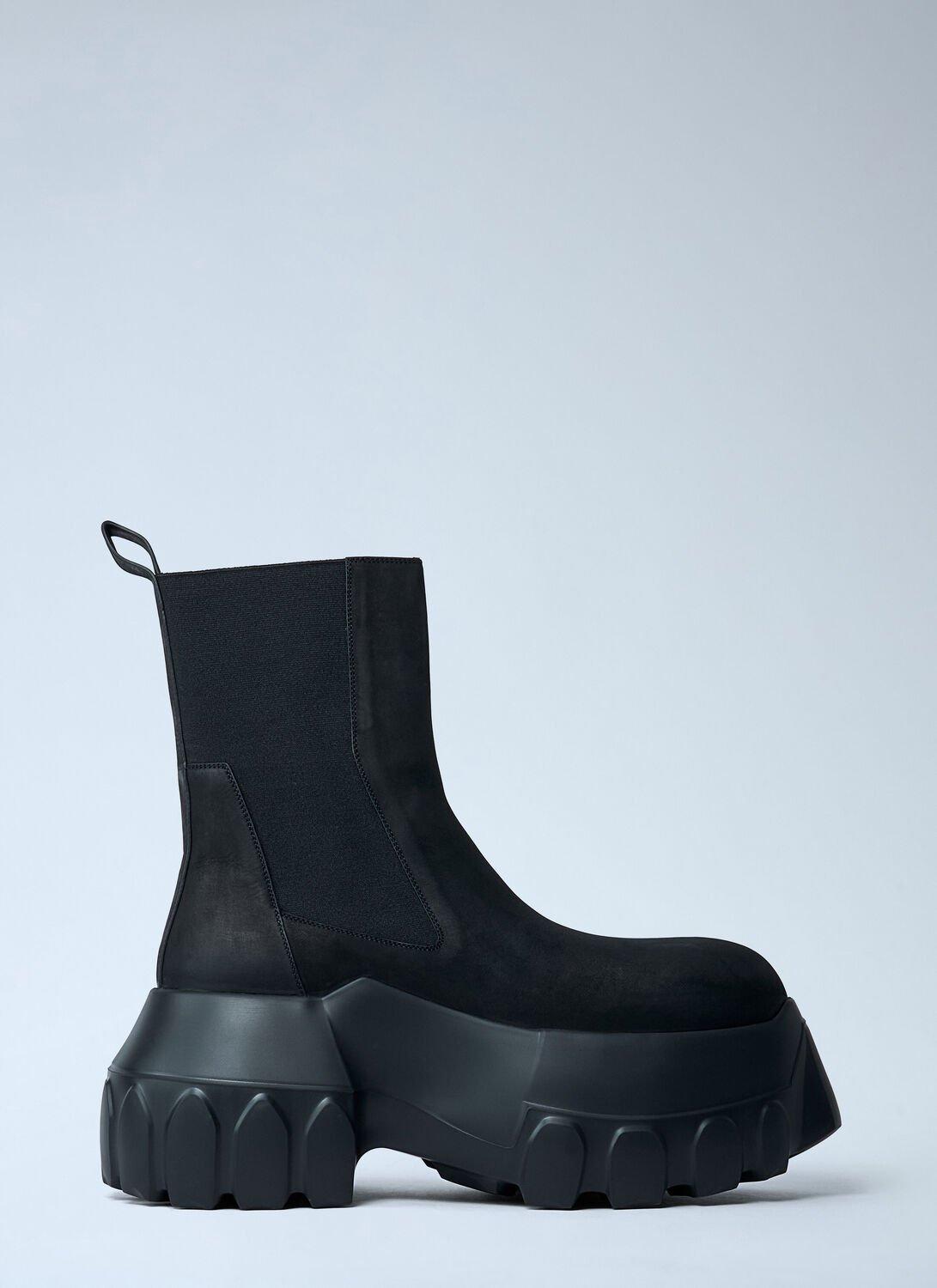Black Hollywood Beatle Mega Tractor Chelsea Boots Product Image