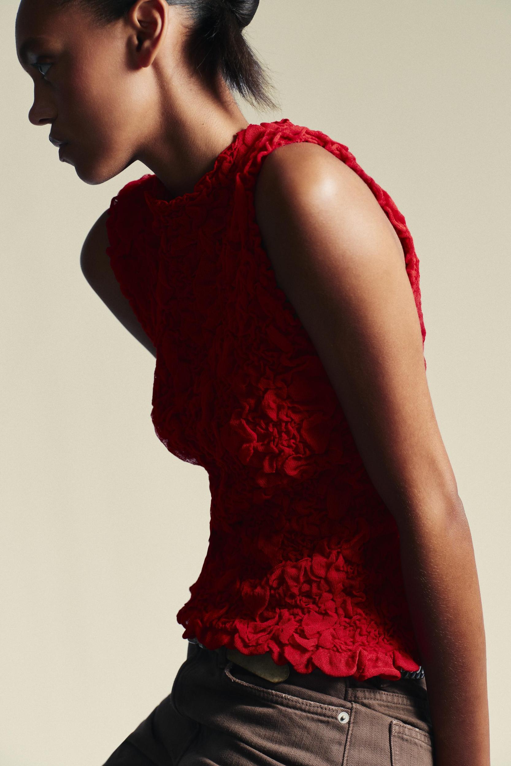 TEXTURED KNIT TOP Product Image