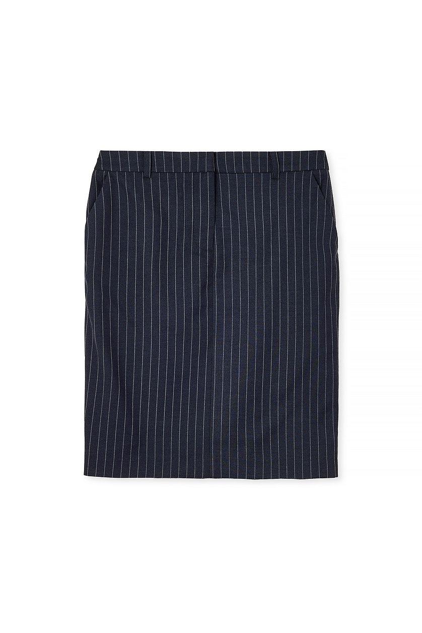 Woven Pencil Knee Length Skirt Product Image