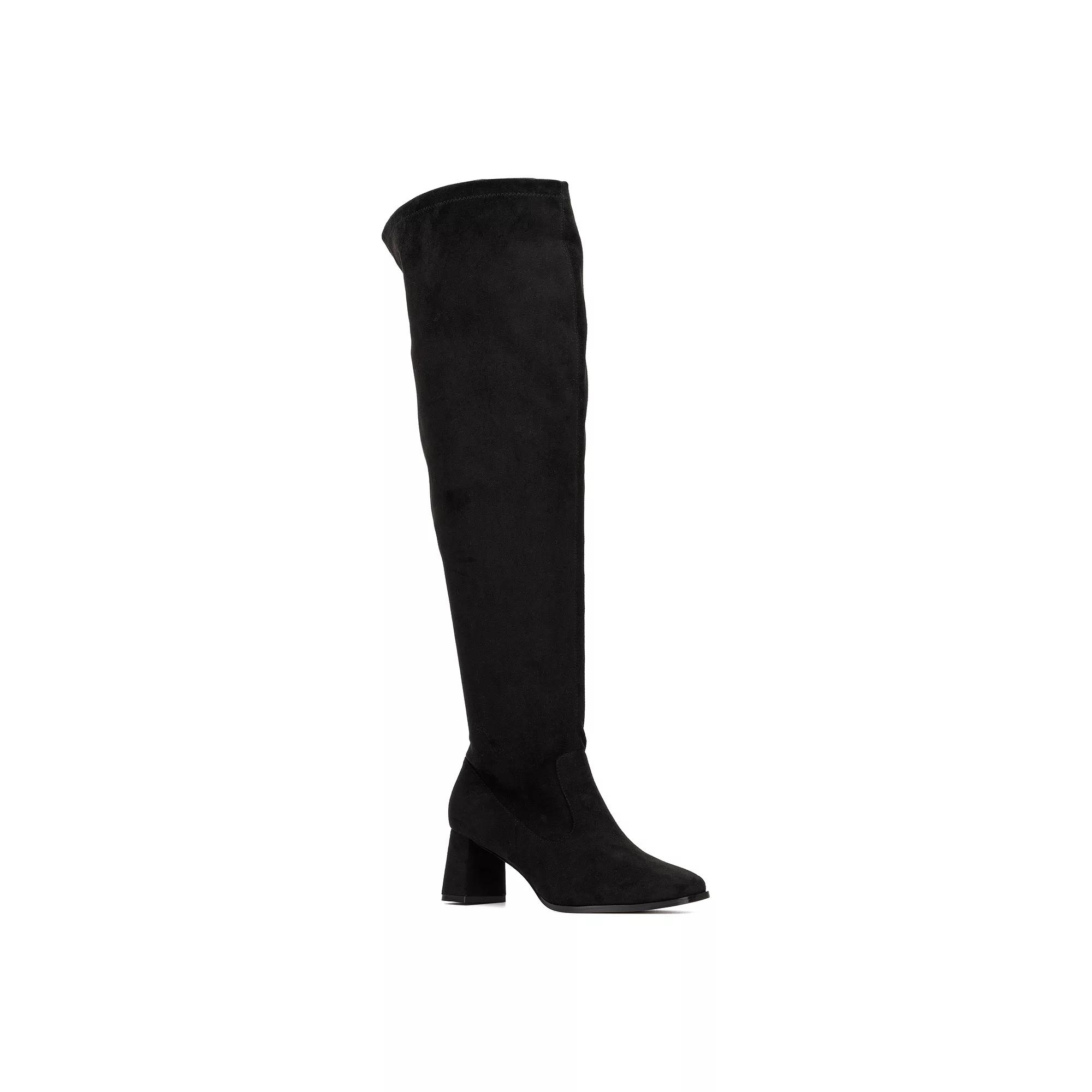Fashion to Figure Natalia Women's Extra Wide Calf Knee-High Boots, Size: 9 Wide, Black Product Image