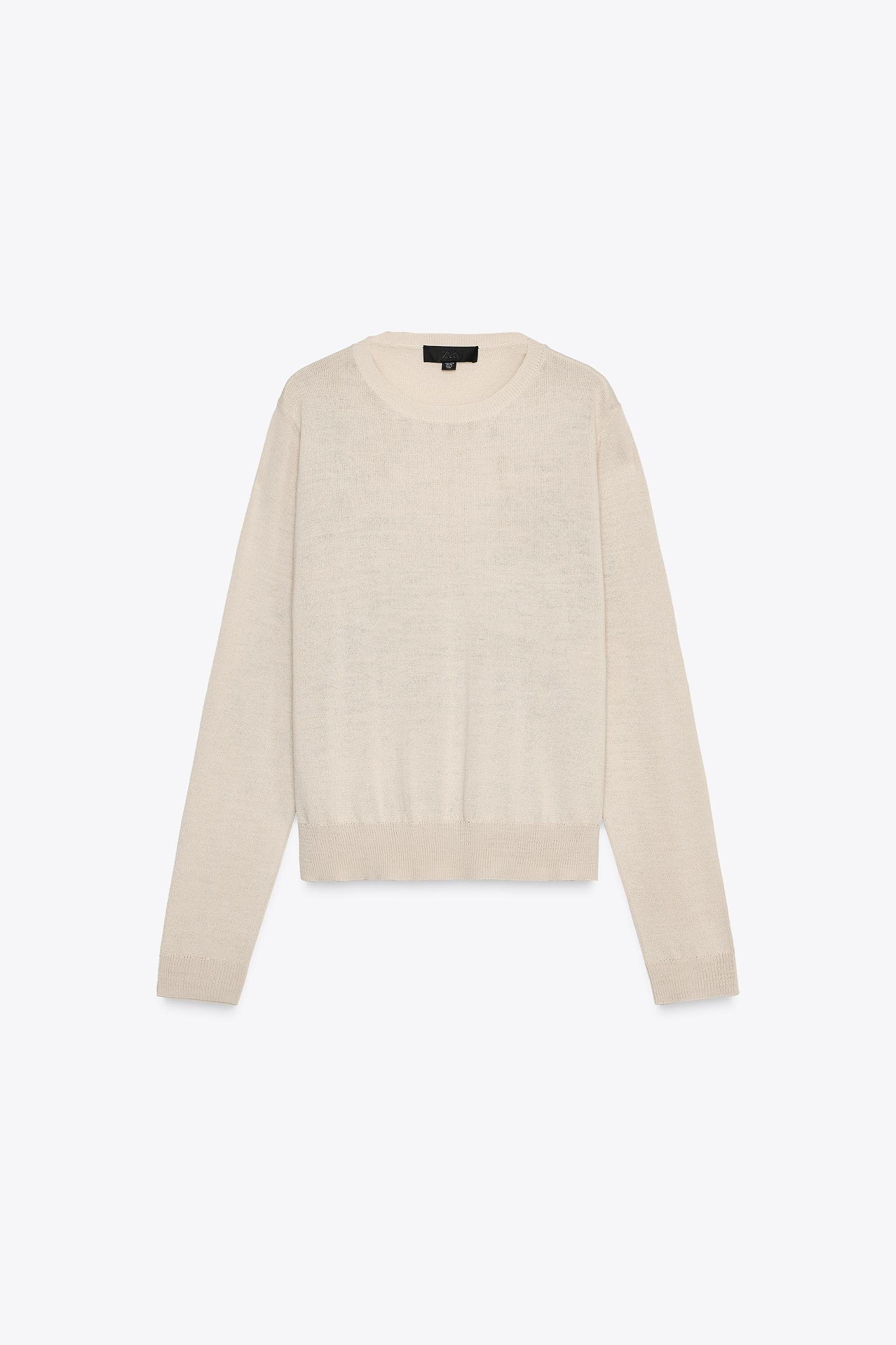 BASIC WOOL BLEND KNIT SWEATER Product Image