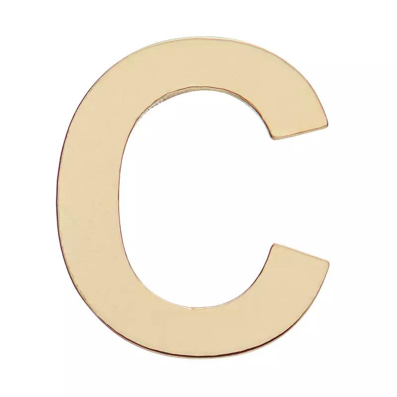 Au Naturale 14k Gold Initial Single Stud Earring, Women's, C Product Image
