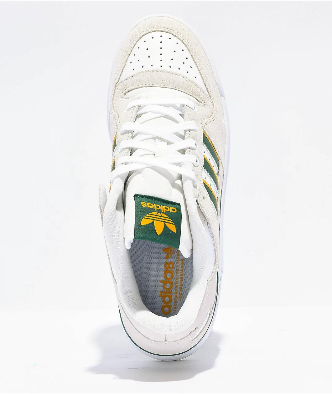 adidas Forum 84 Low ADV White, Green & Yellow Skate Shoes Product Image